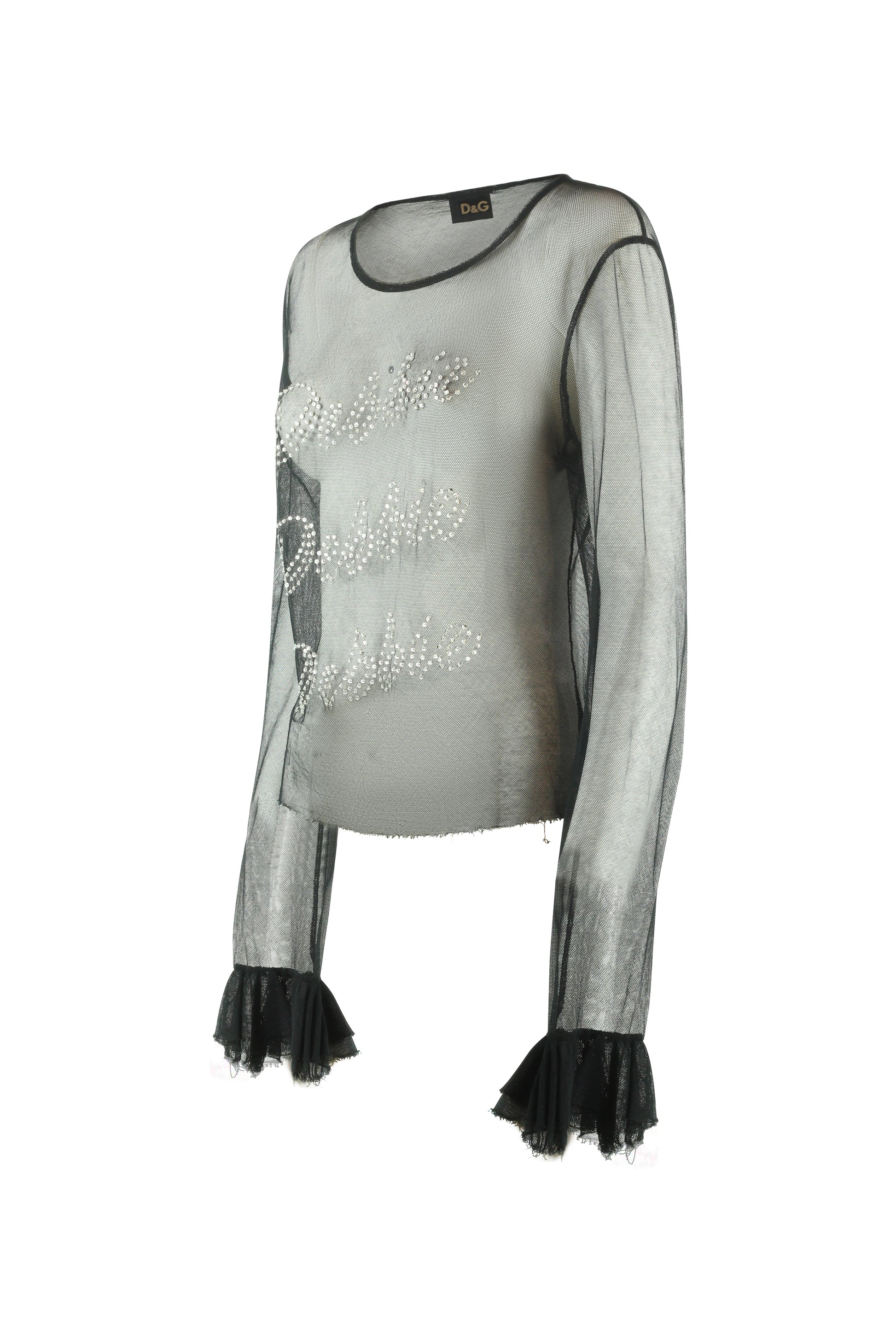 Mesh long sleeve shirt FW2001