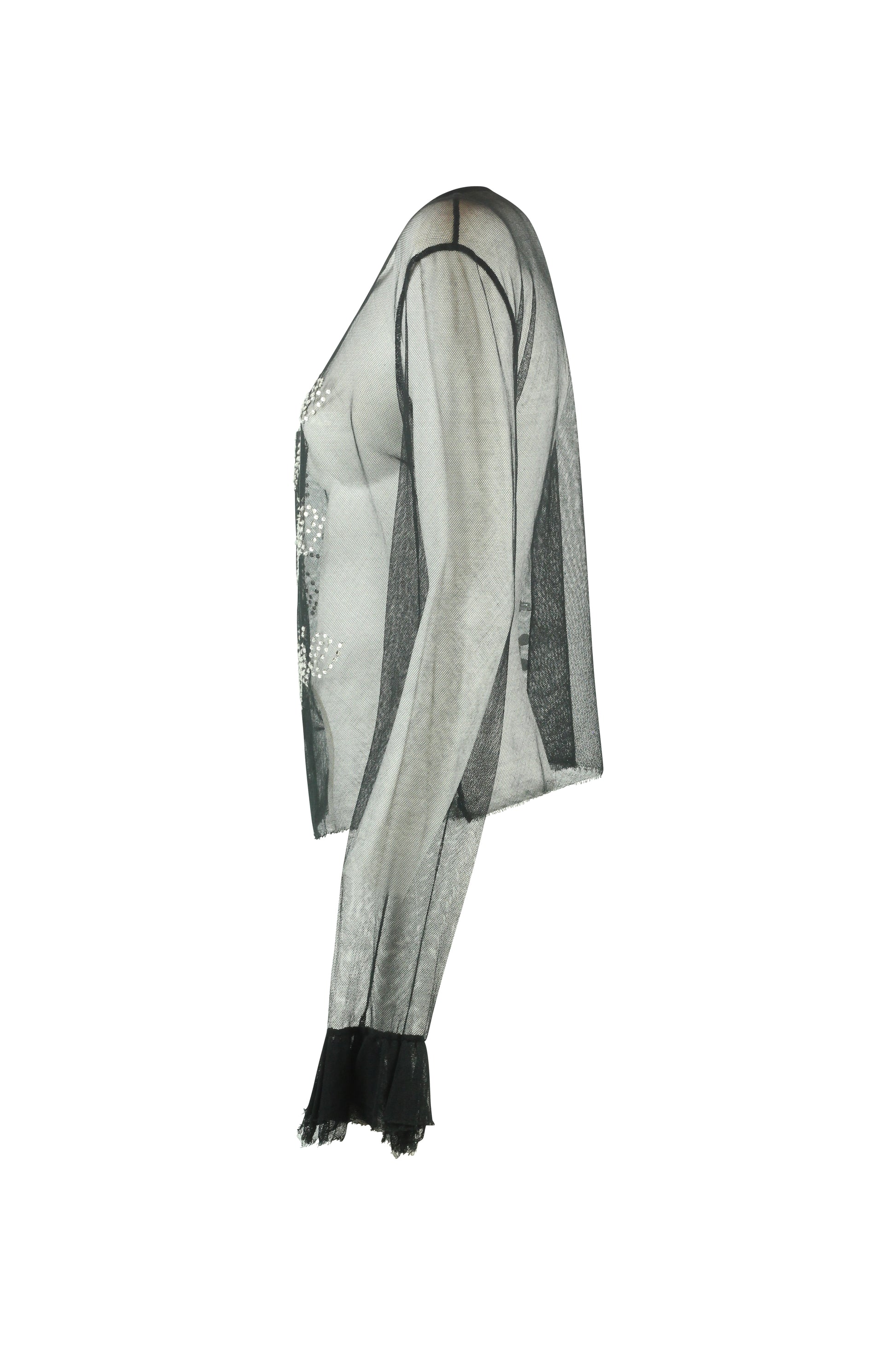 Mesh long sleeve shirt FW2001