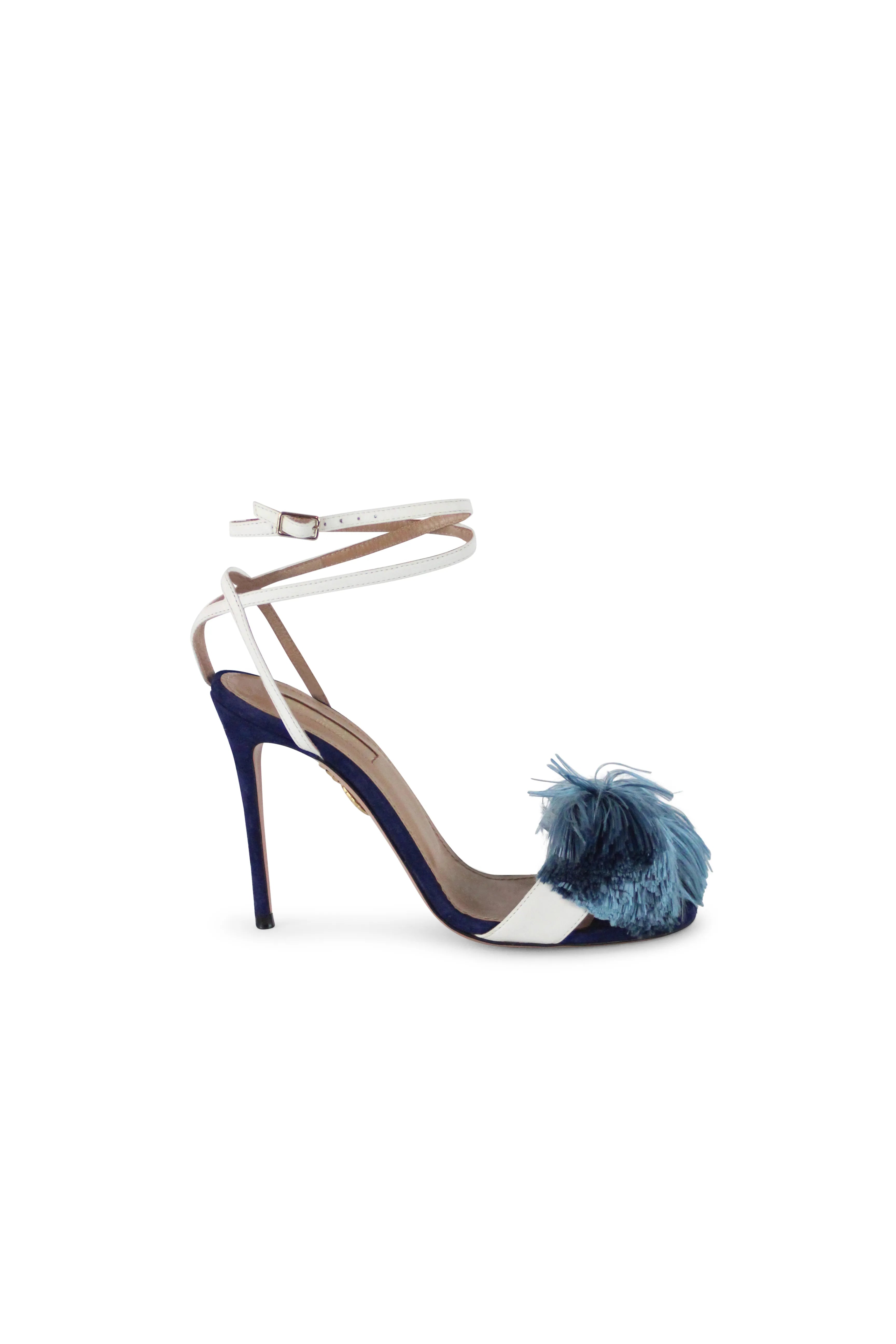 Lotus Blossom blue sandals