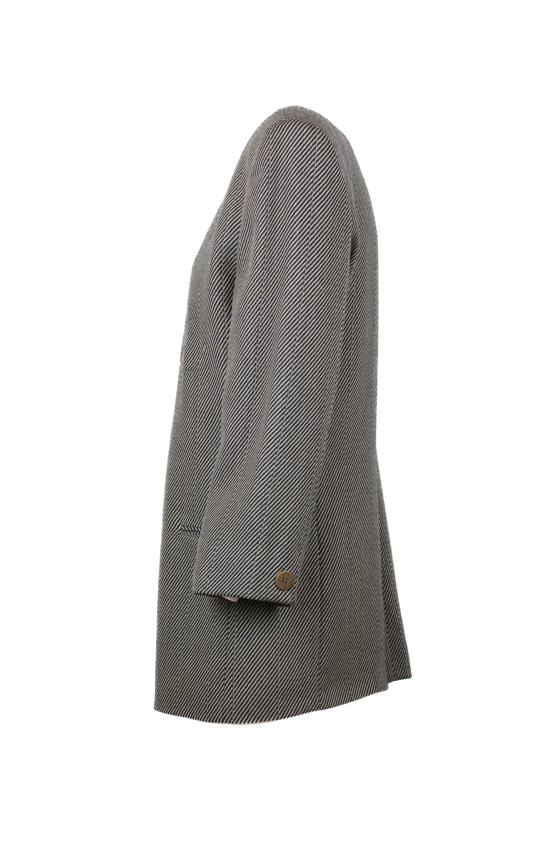 Wool striped tailleur