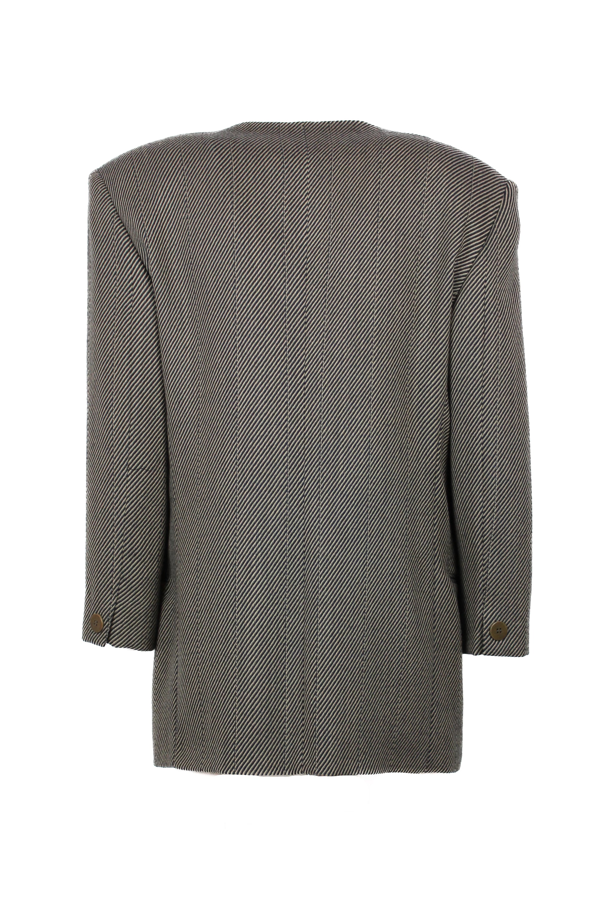Wool striped tailleur