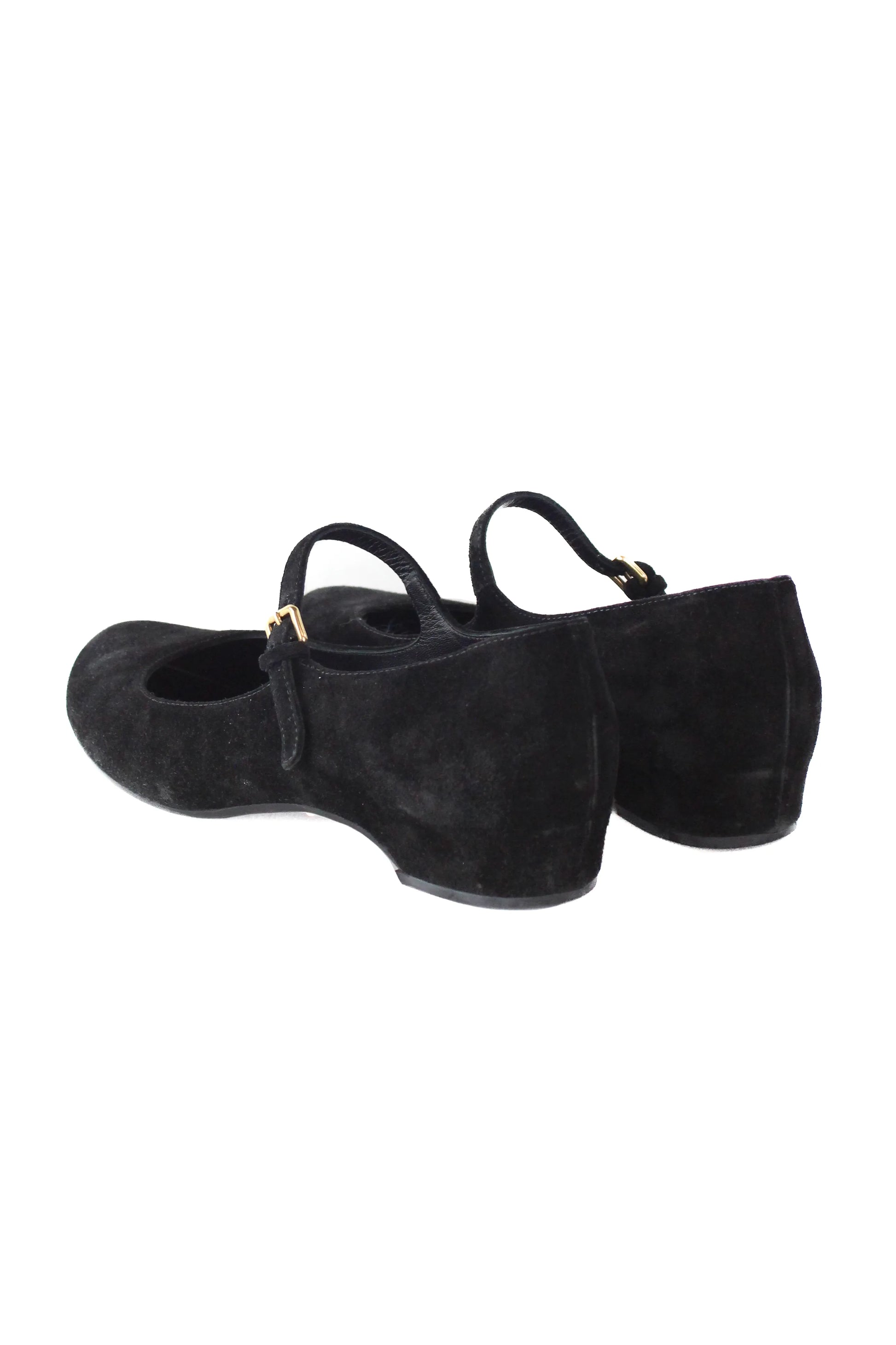 Suede Mary Jane ballet flats