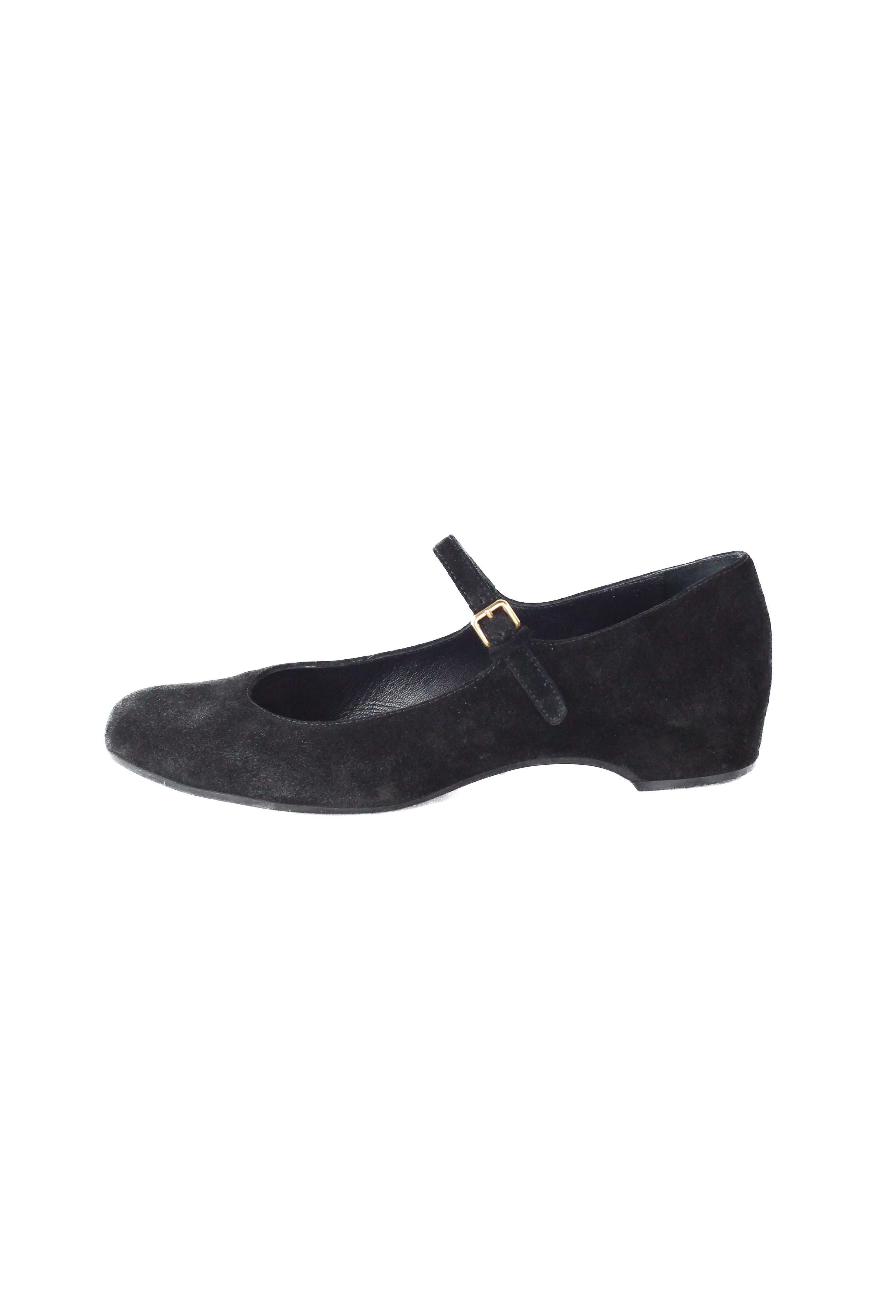 Suede Mary Jane ballet flats