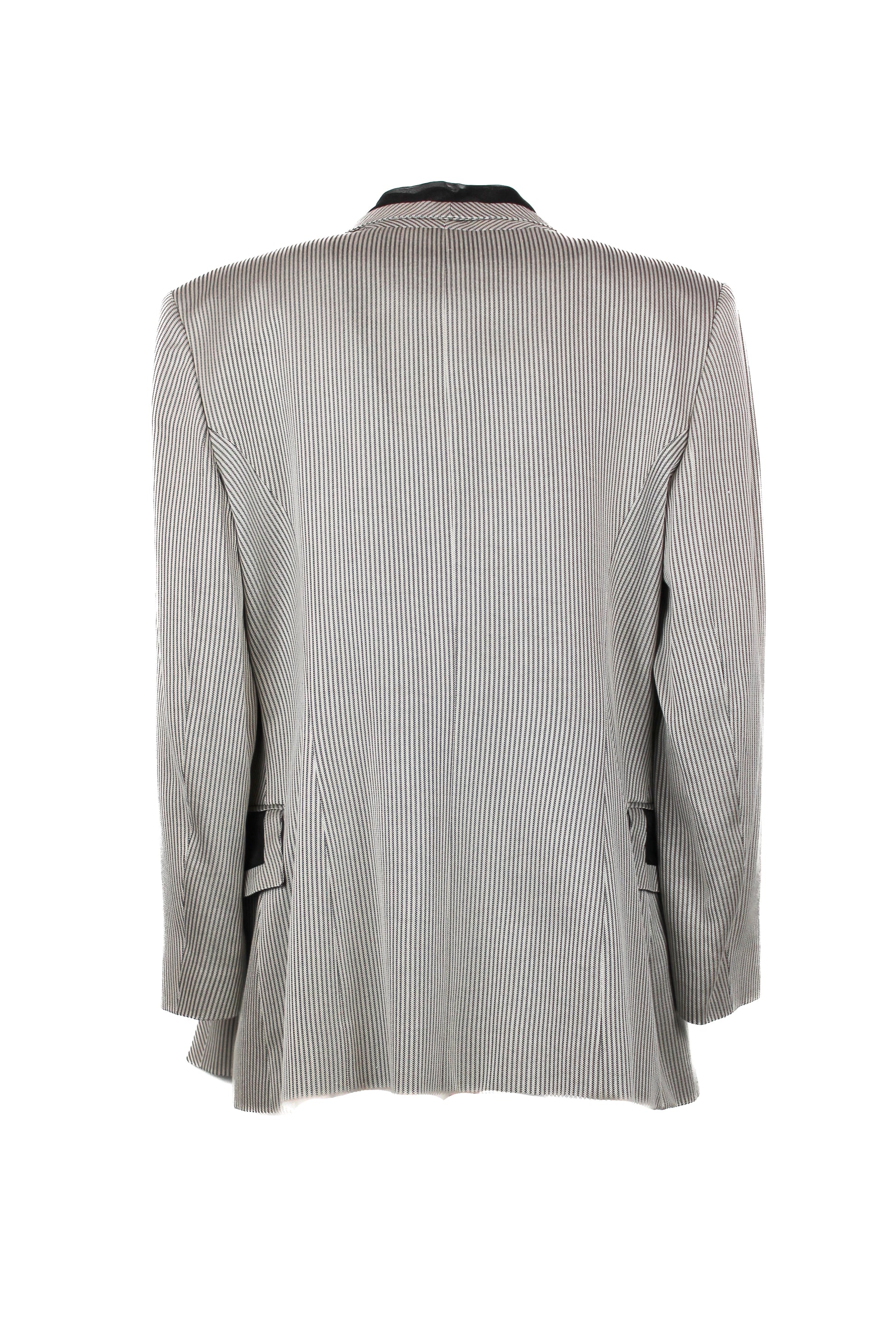 Tailleur with Midi Skirt and Chiffon Detail Jacket