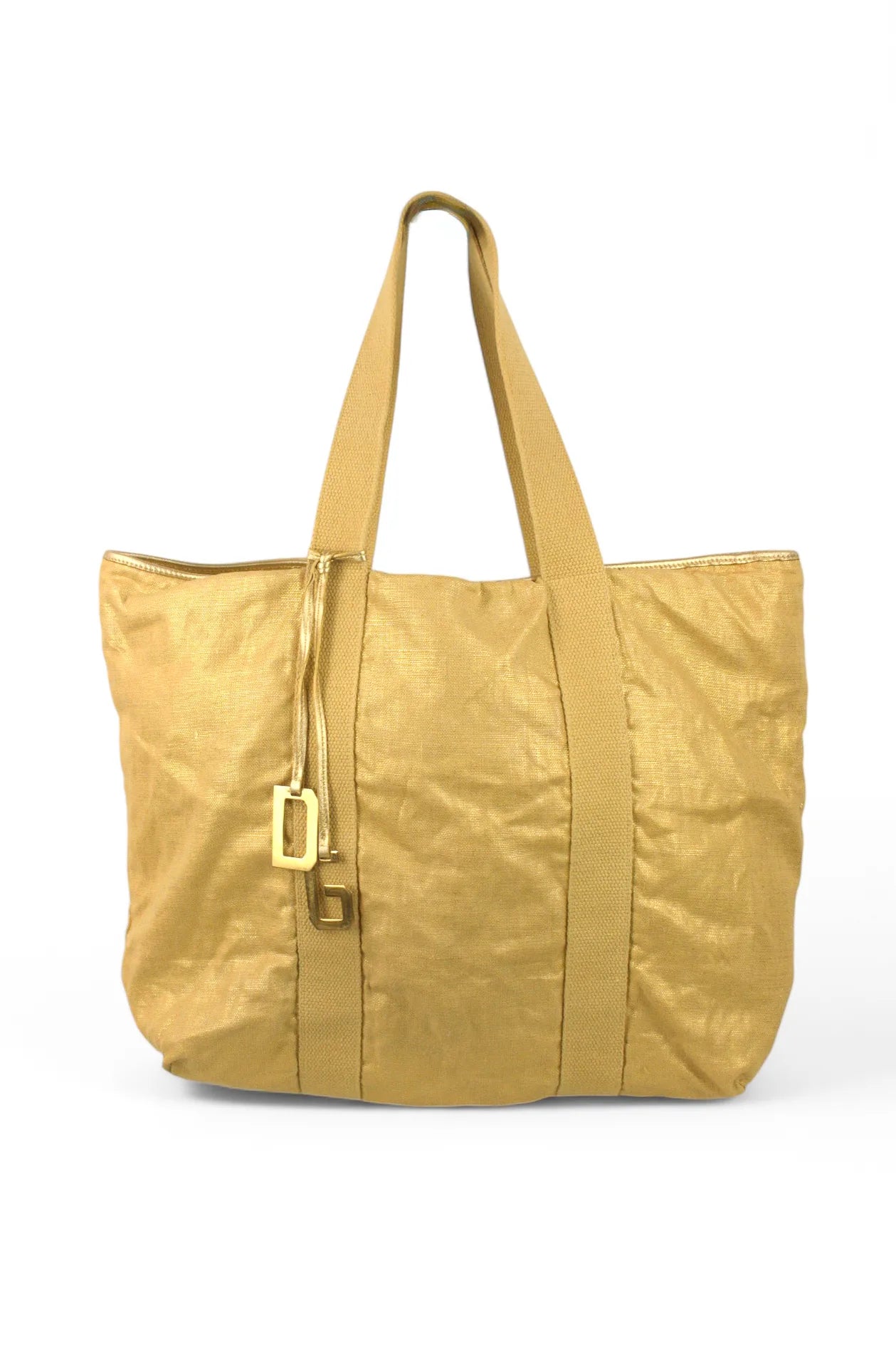 Golden beach tote