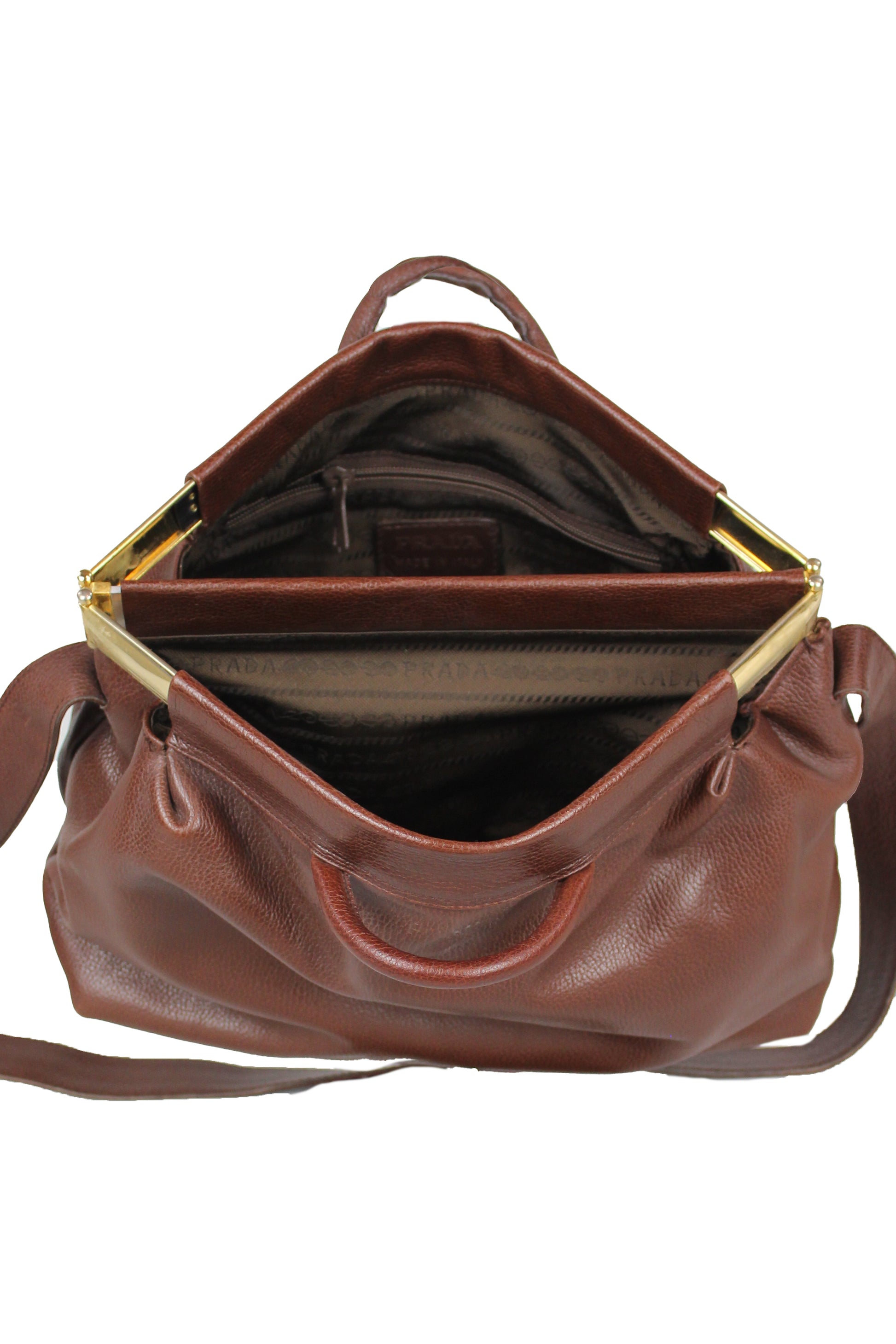 Vintage brown cross-body bags