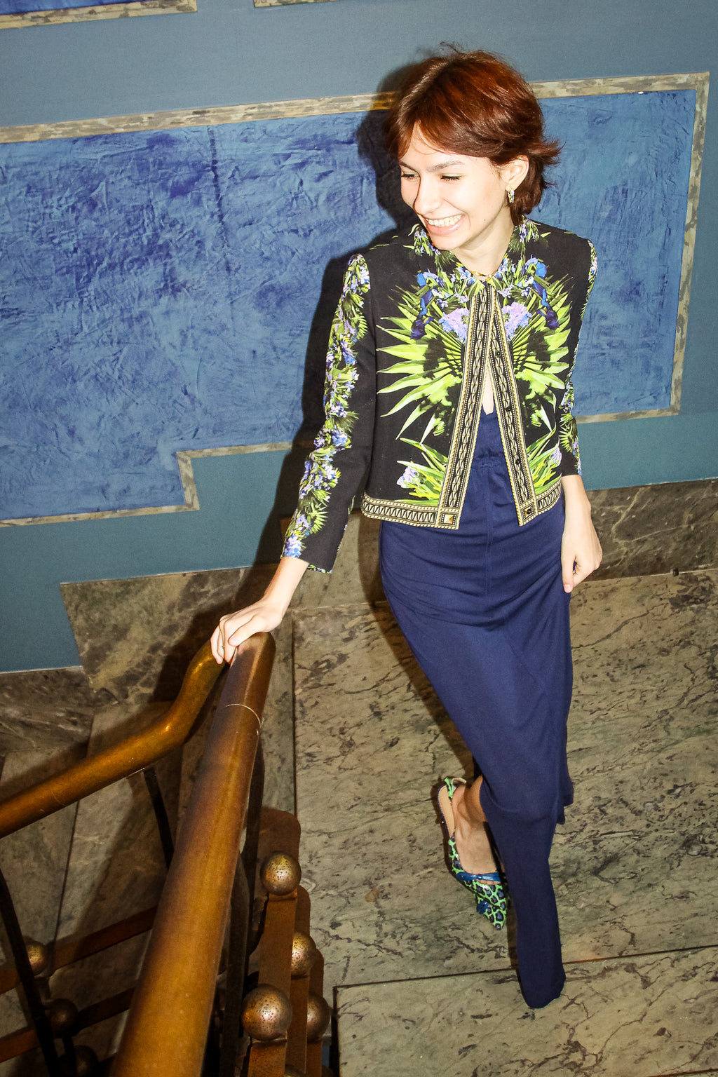 Giacca corta con stampa tropicale Resort 2012