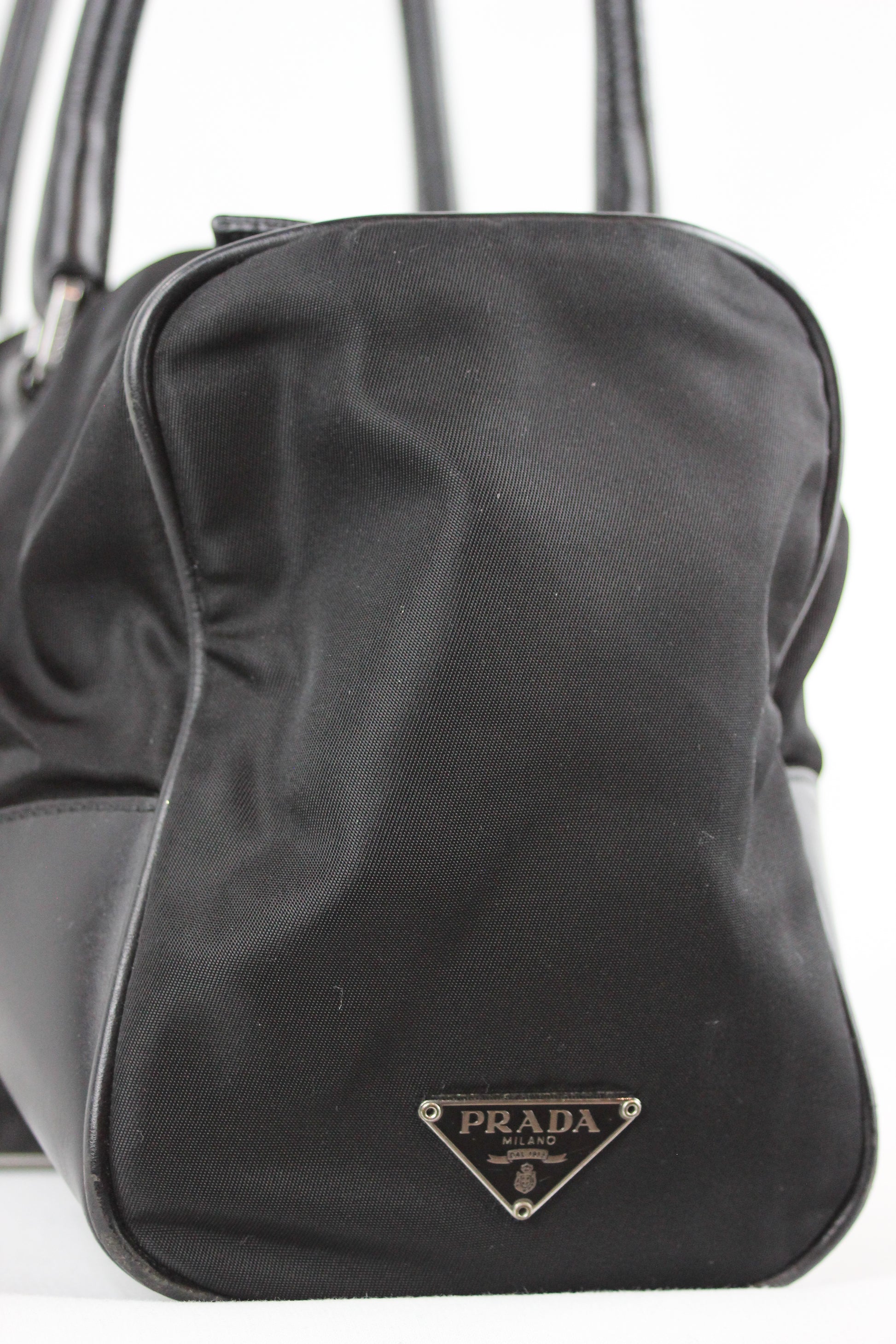 Vintage nylon bowler bag