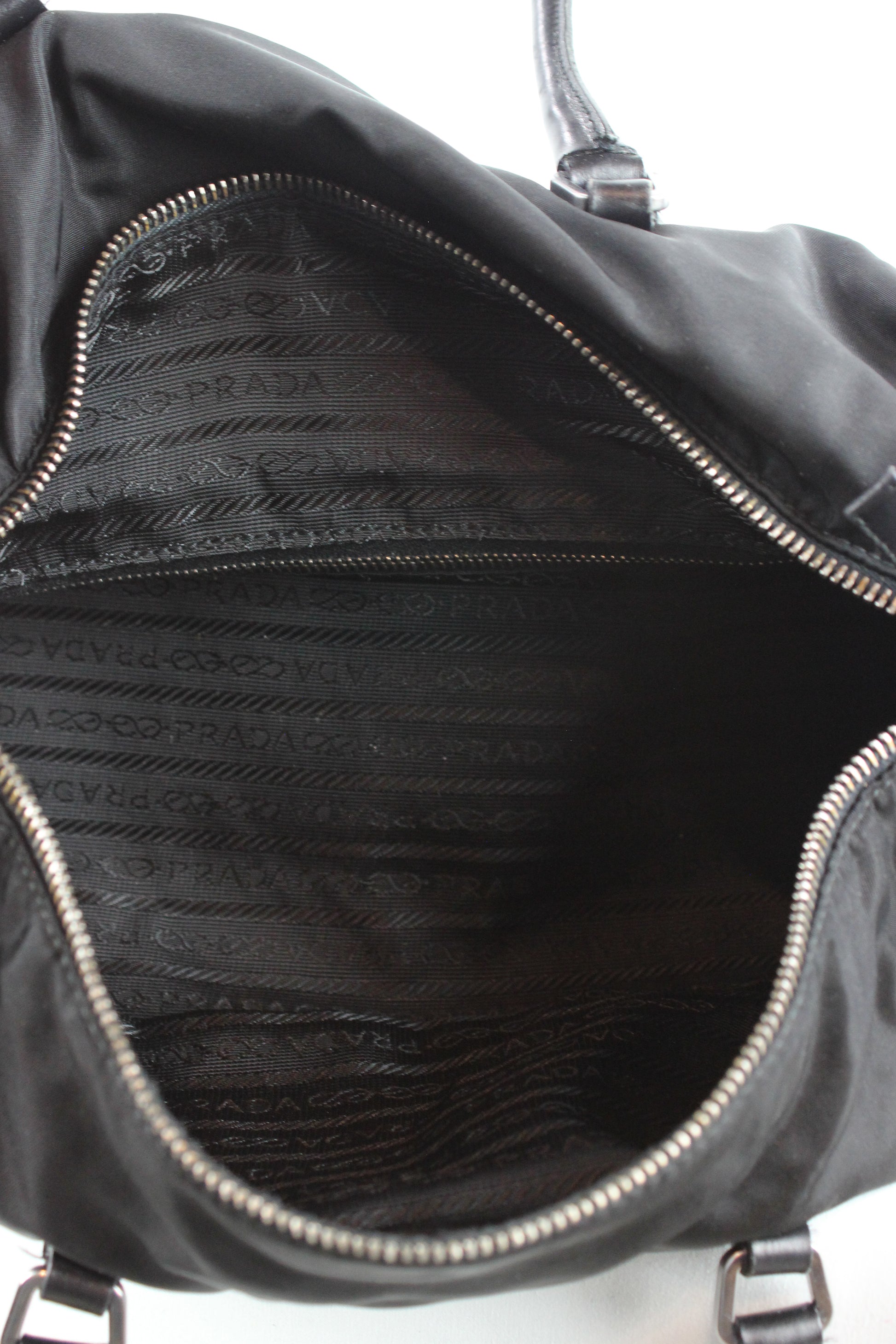 Vintage nylon bowler bag