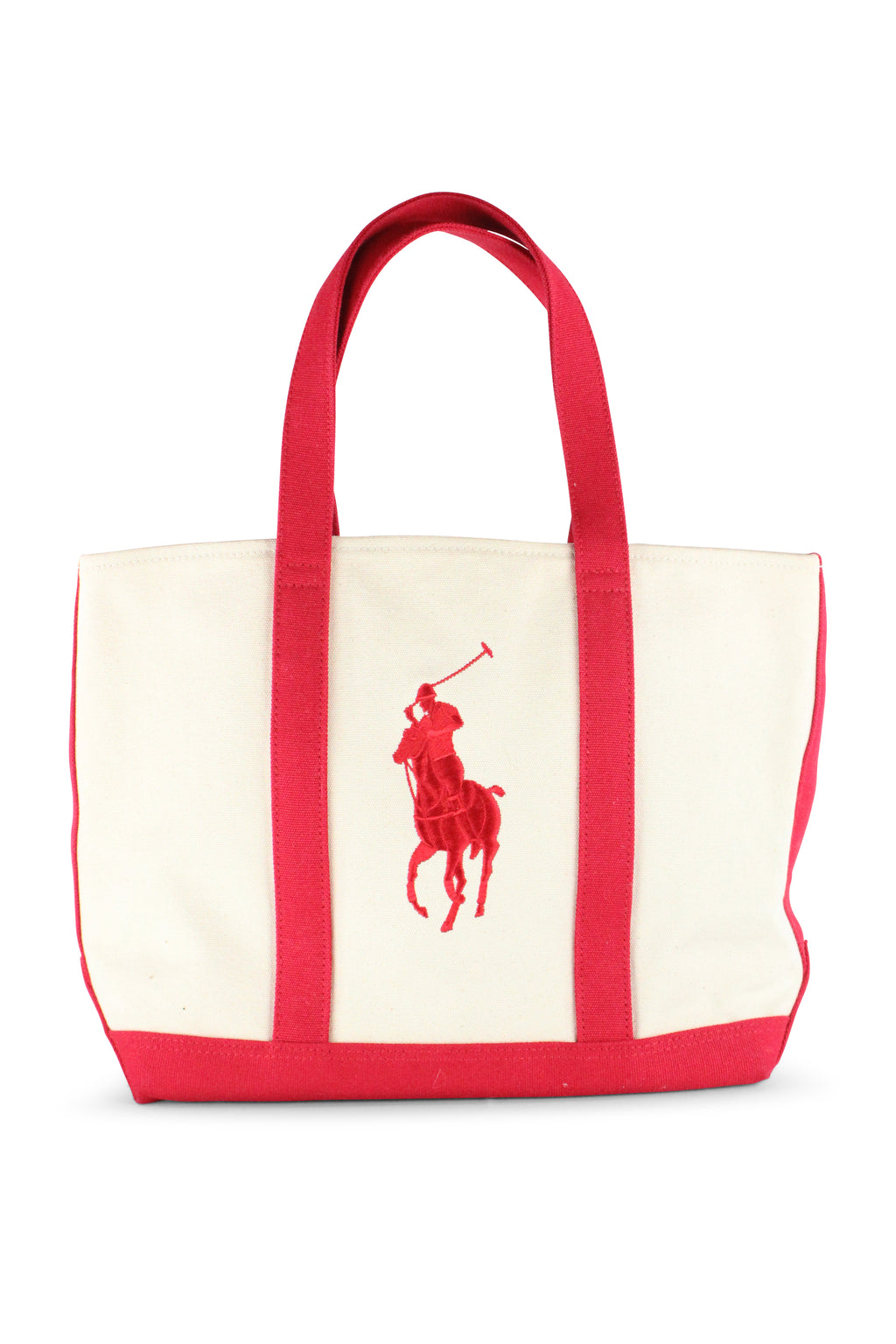Canvas logo handbag