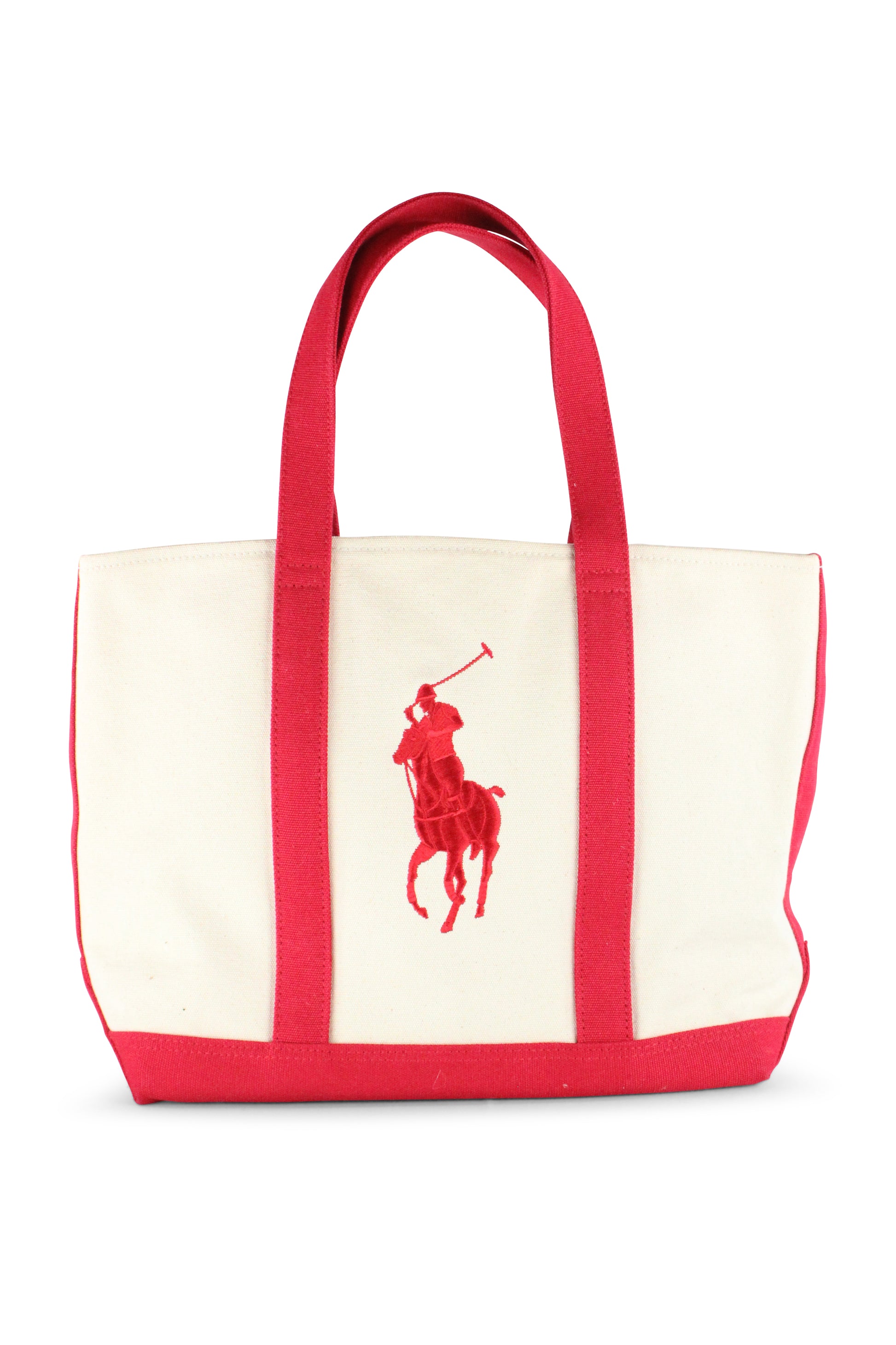 Canvas logo handbag