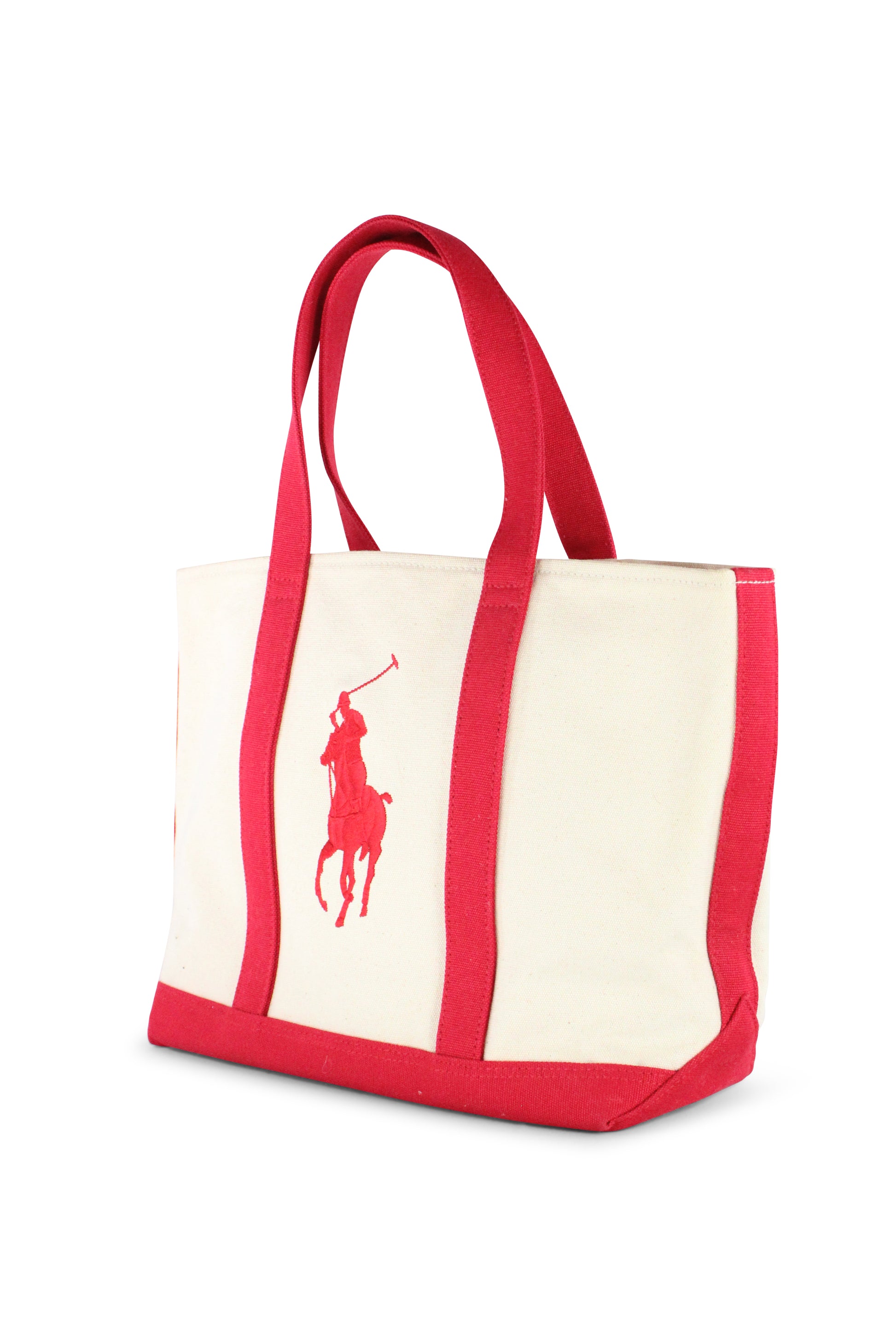 Canvas logo handbag