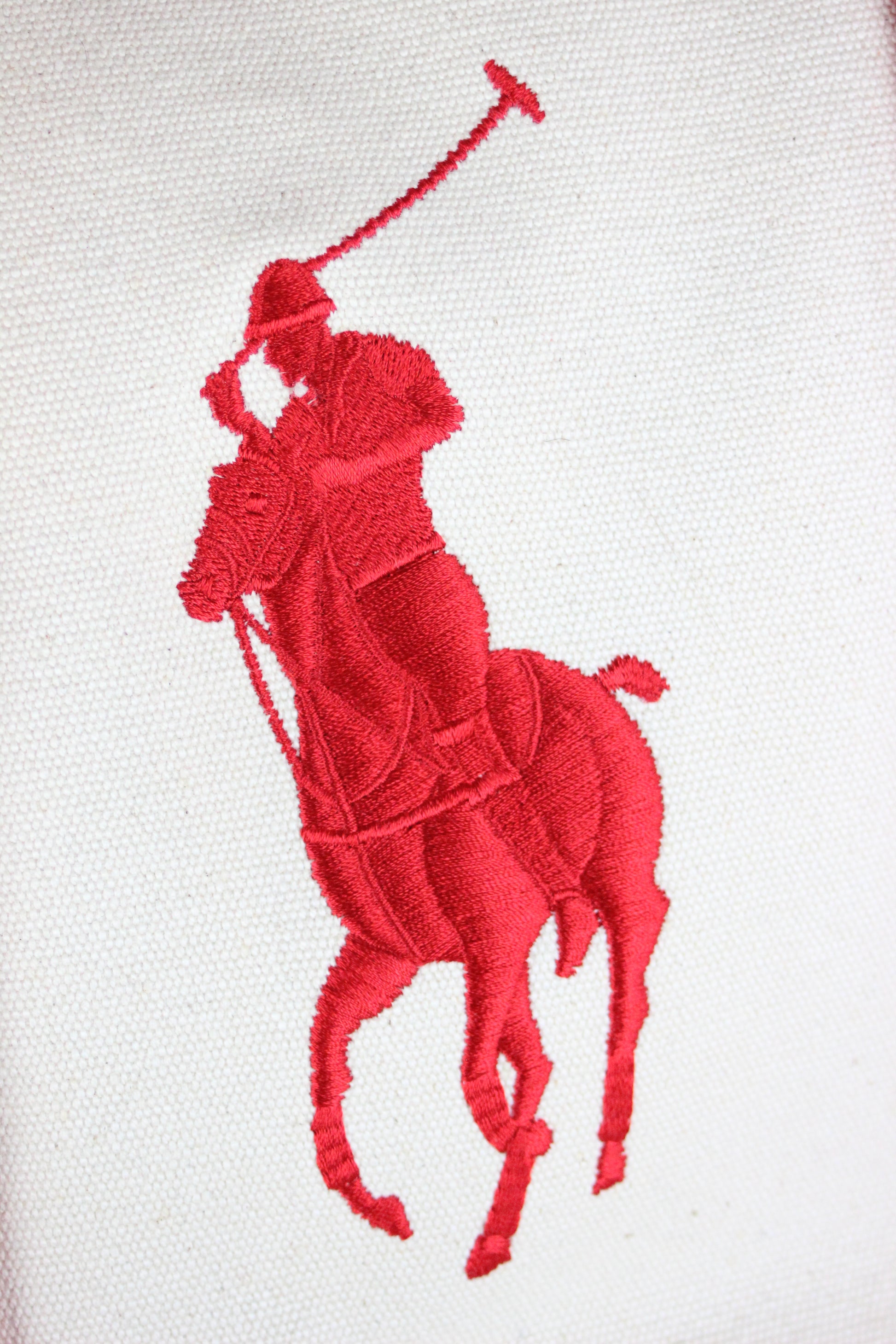 Canvas logo handbag