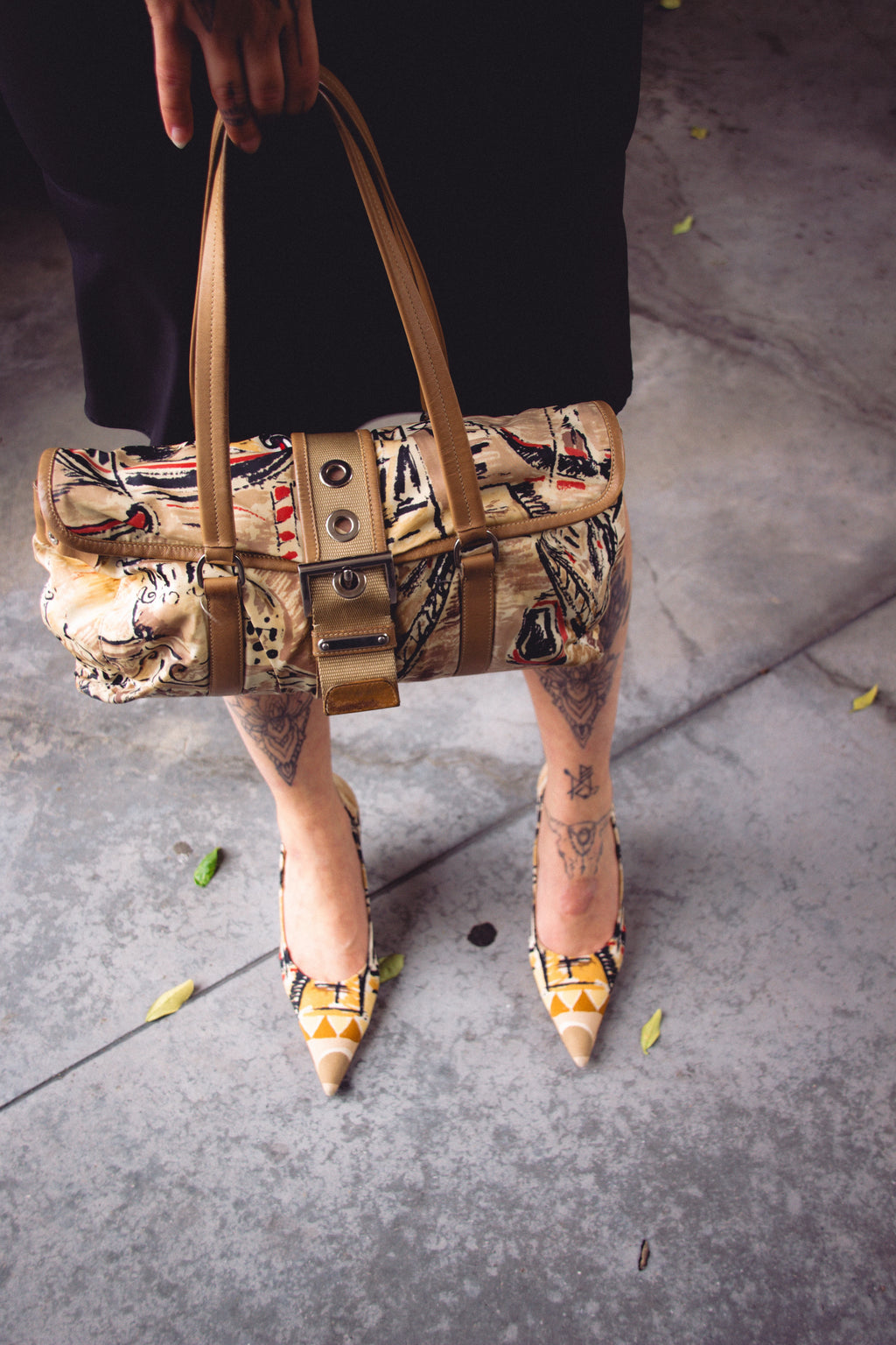 Venezia Print Nylon Shoulder Bag SS2004