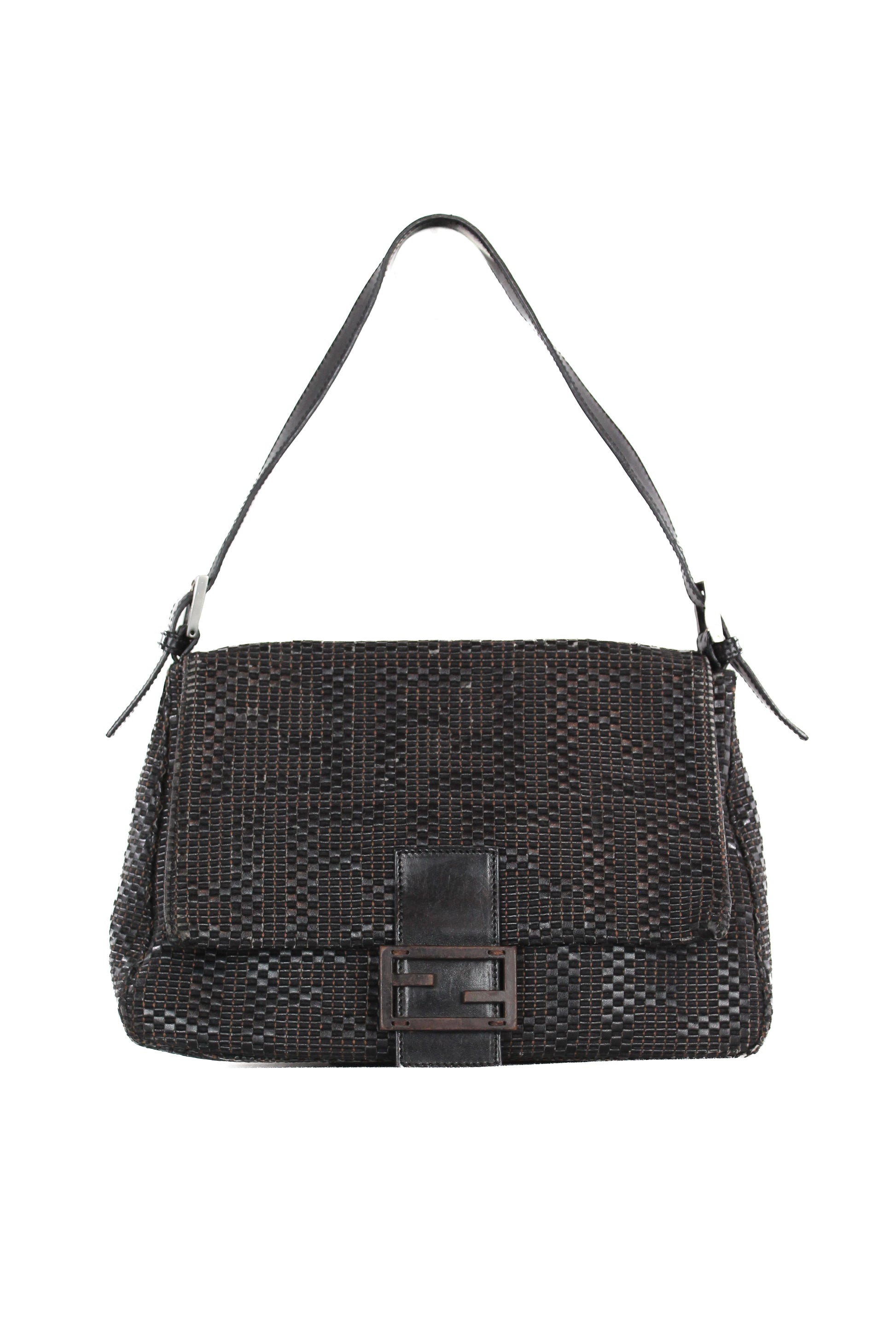 Mamma baguette intertwined leather