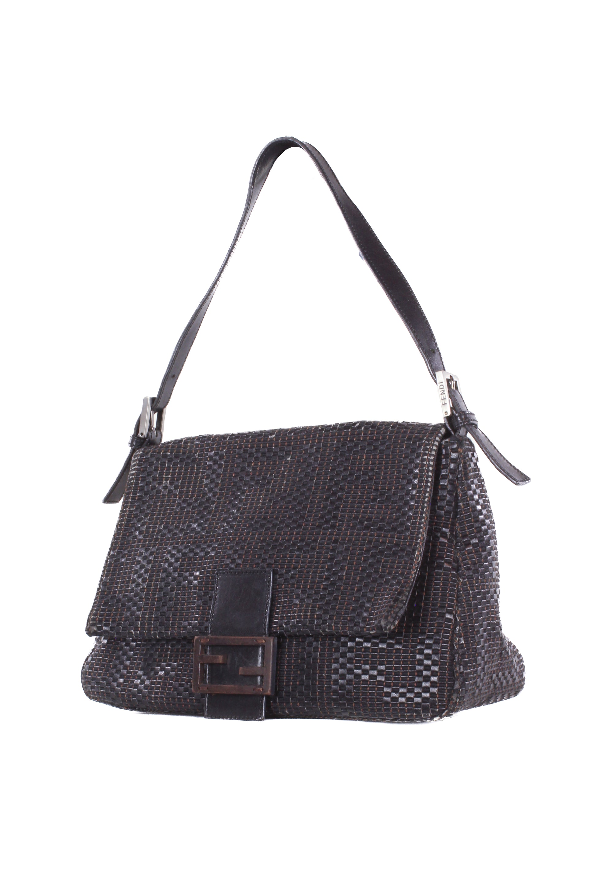 Mamma baguette intertwined leather