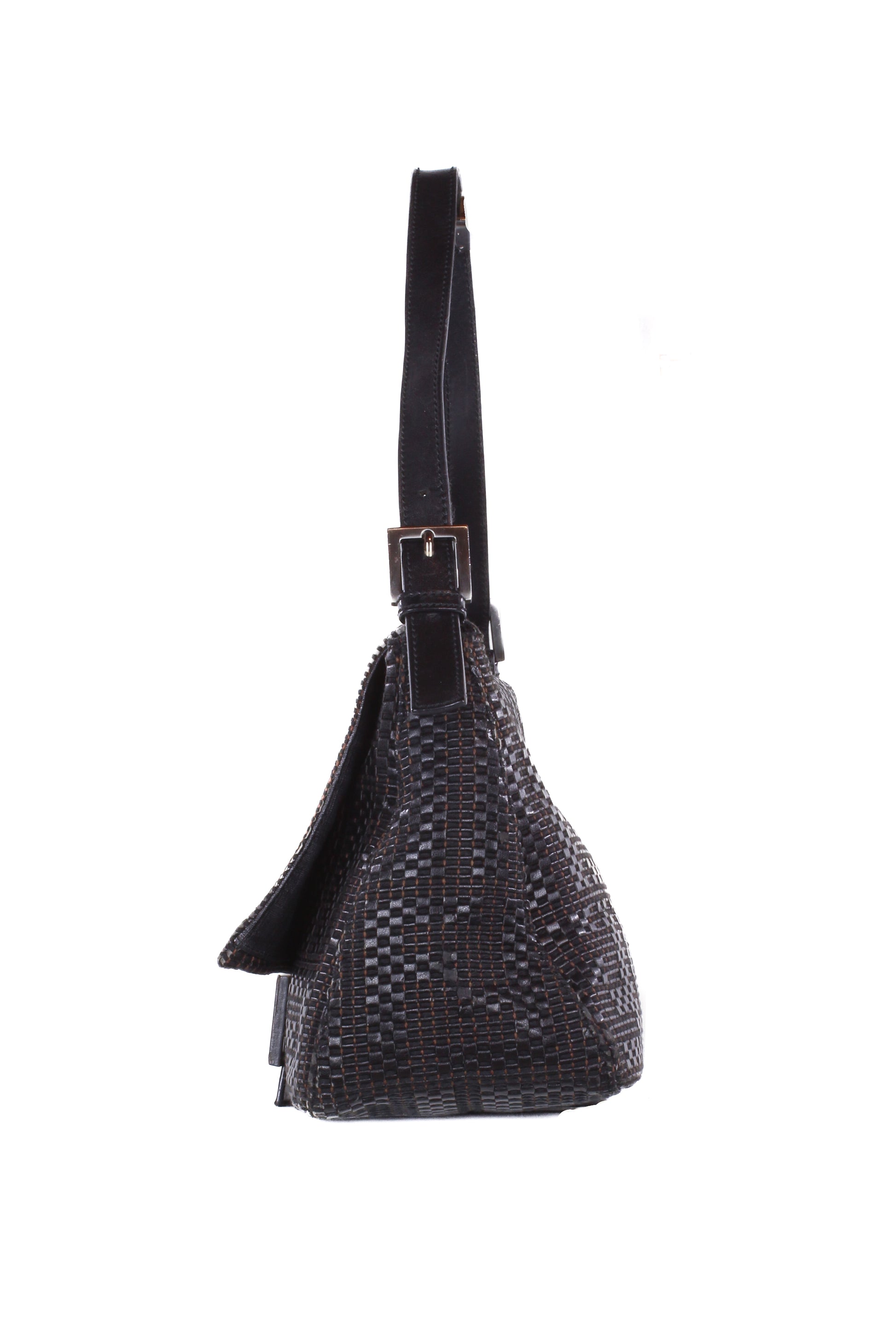 Mamma baguette intertwined leather