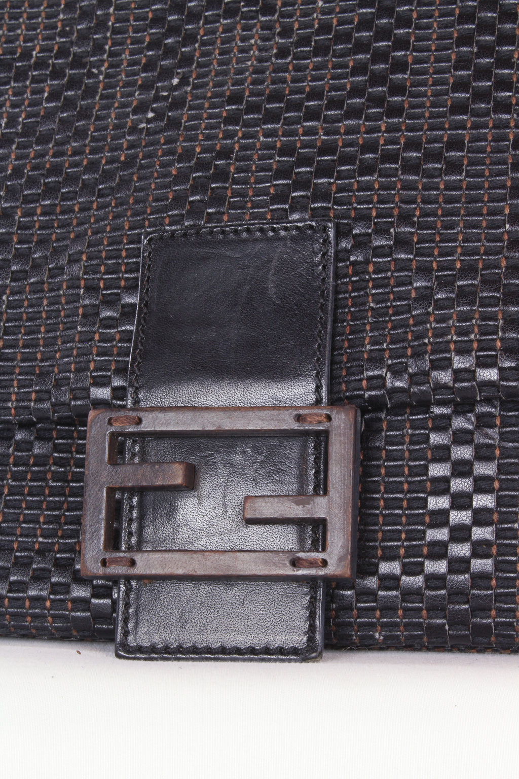 Mamma baguette intertwined leather