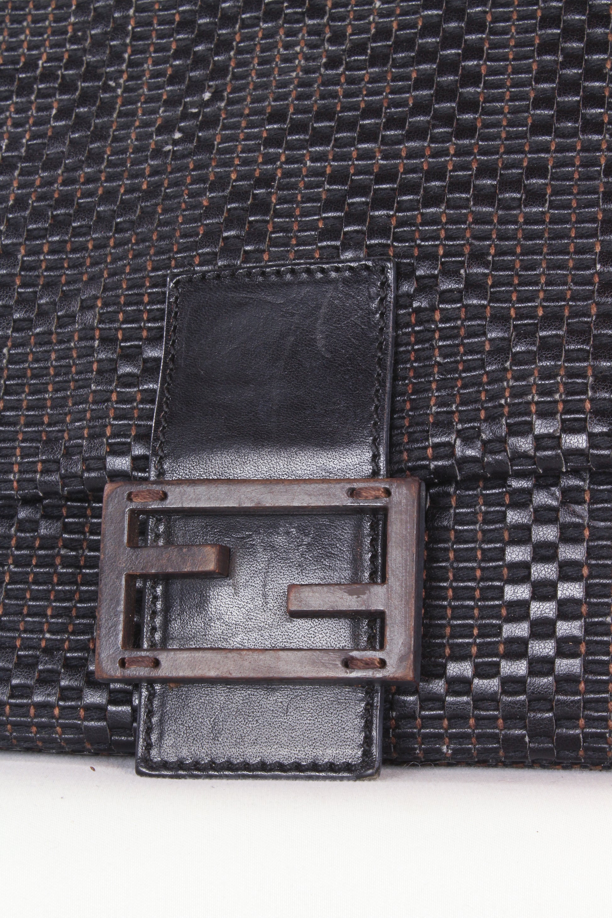 Mamma baguette intertwined leather