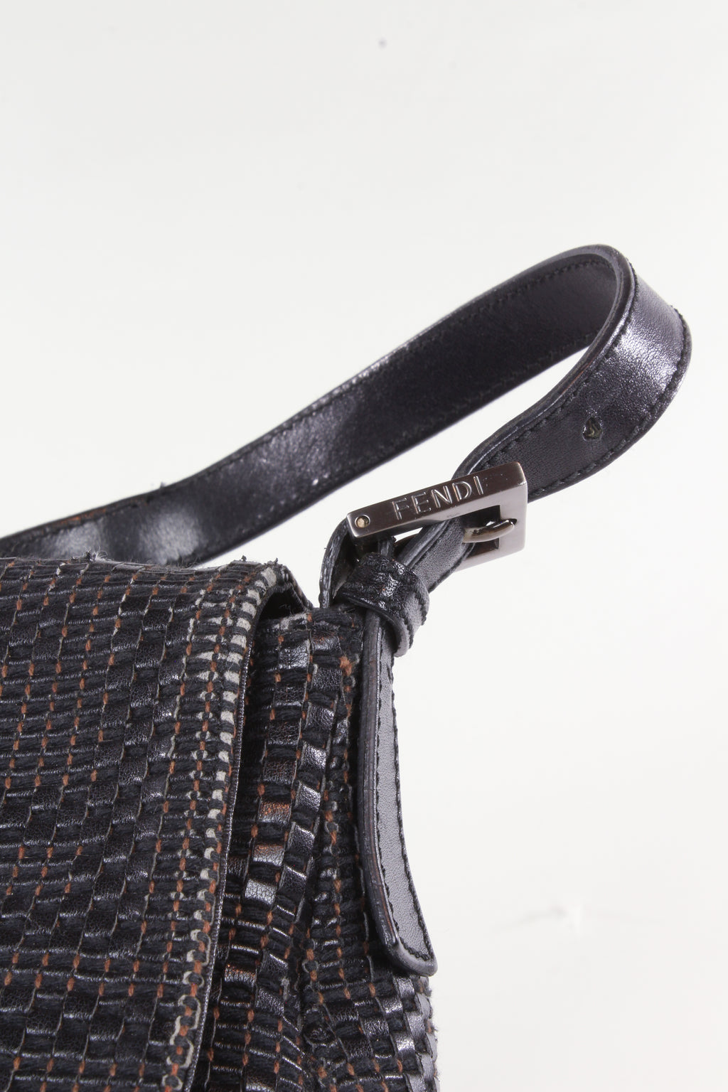 Mamma baguette intertwined leather