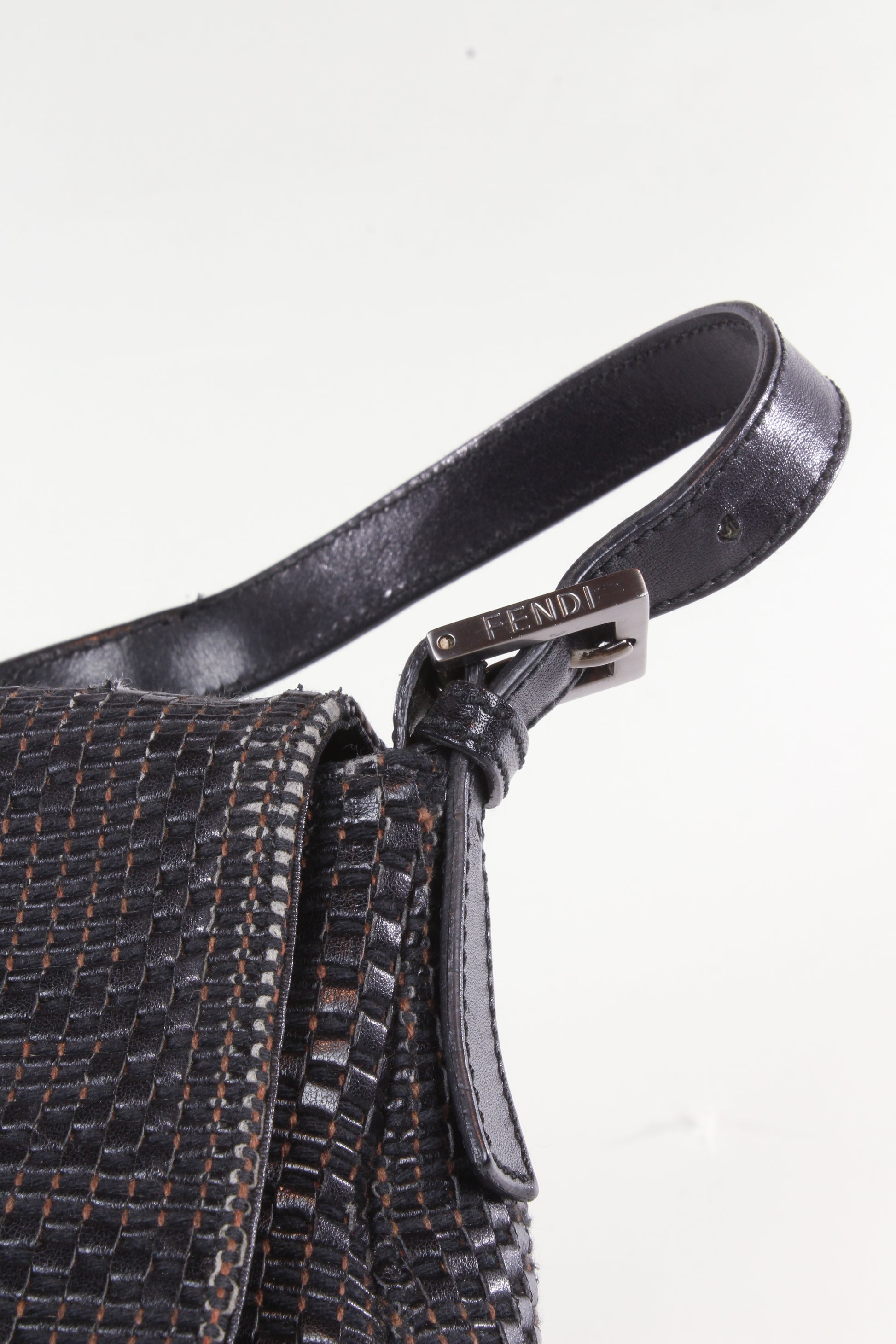 Mamma baguette intertwined leather
