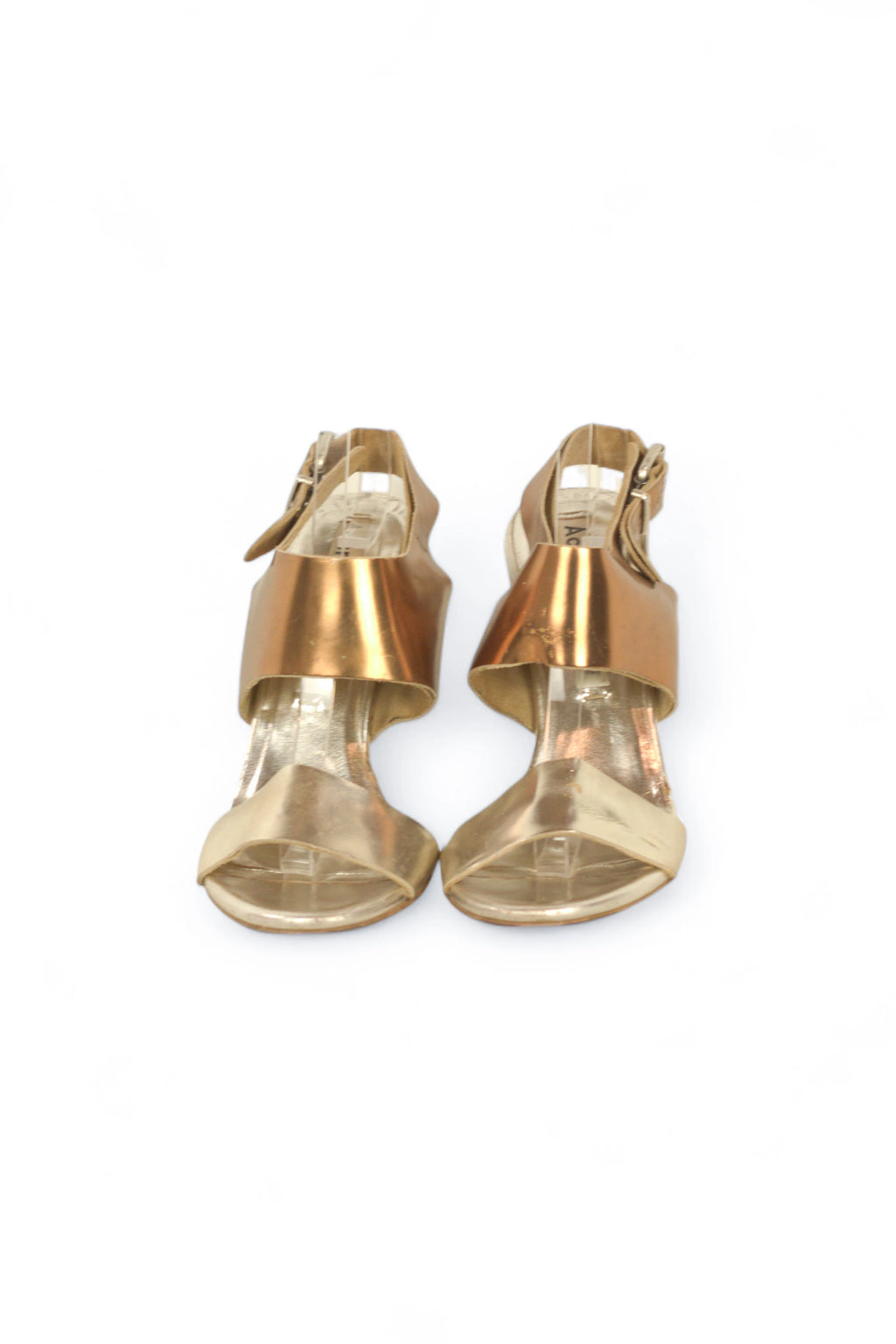 Metallic Leather Sandals
