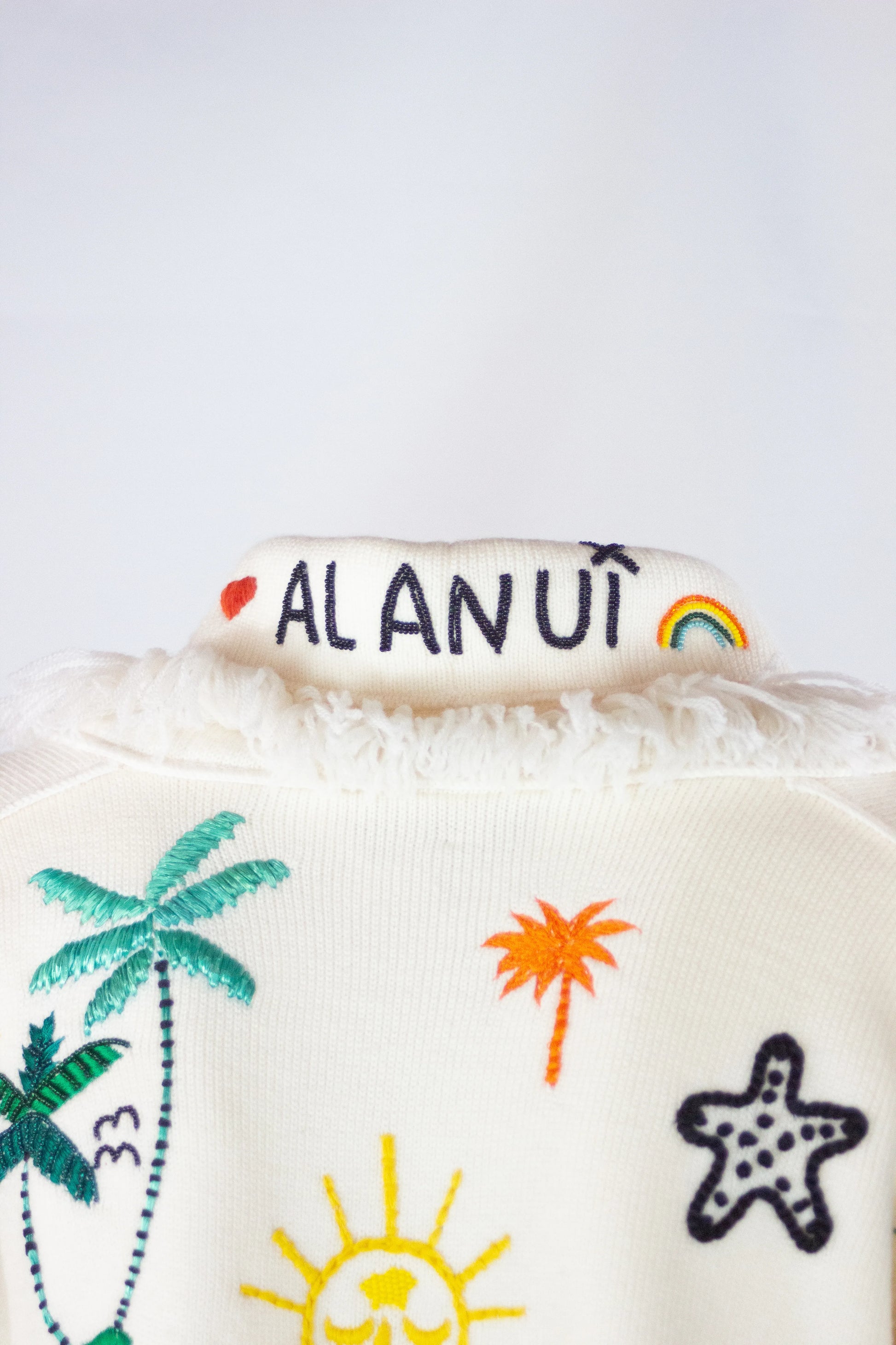 Icon Embroidered Merino Wool Cardigan SS2022