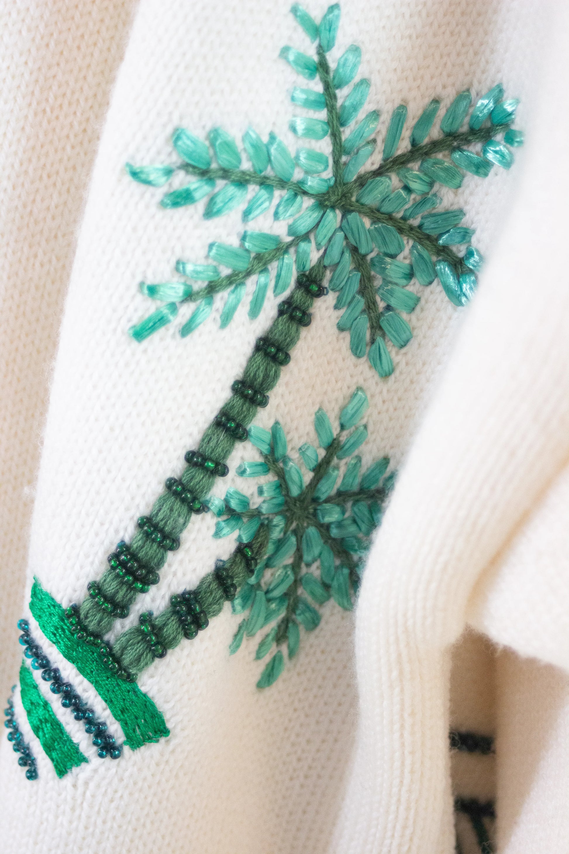Icon Embroidered Merino Wool Cardigan SS2022