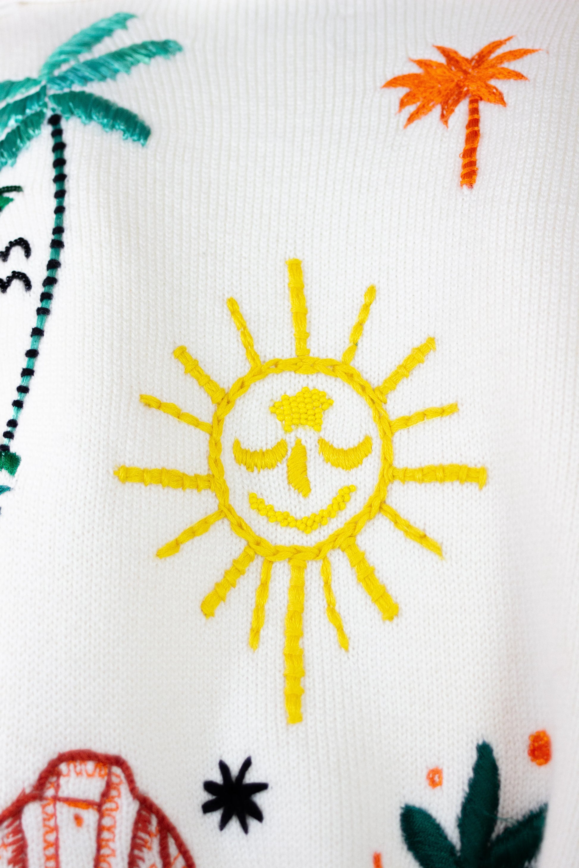 Icon Embroidered Merino Wool Cardigan SS2022