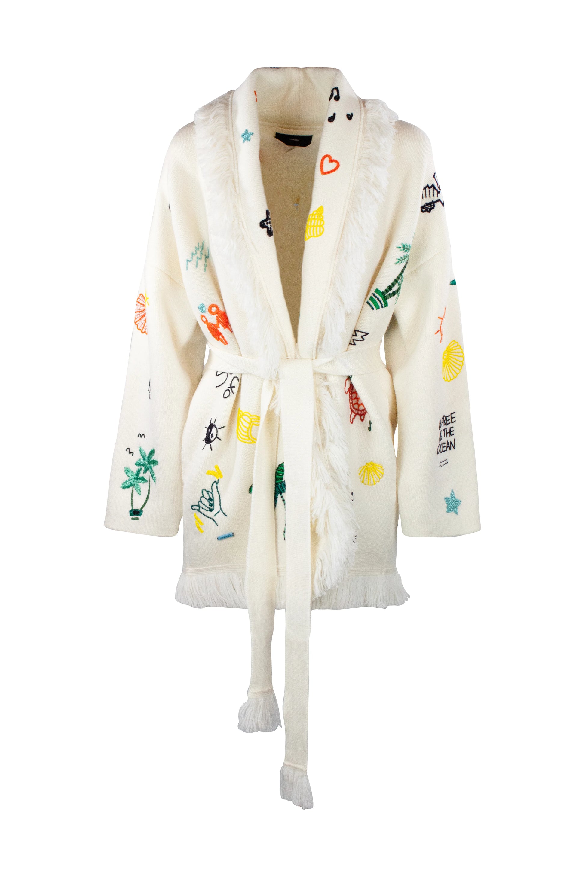 Icon Embroidered Merino Wool Cardigan SS2022