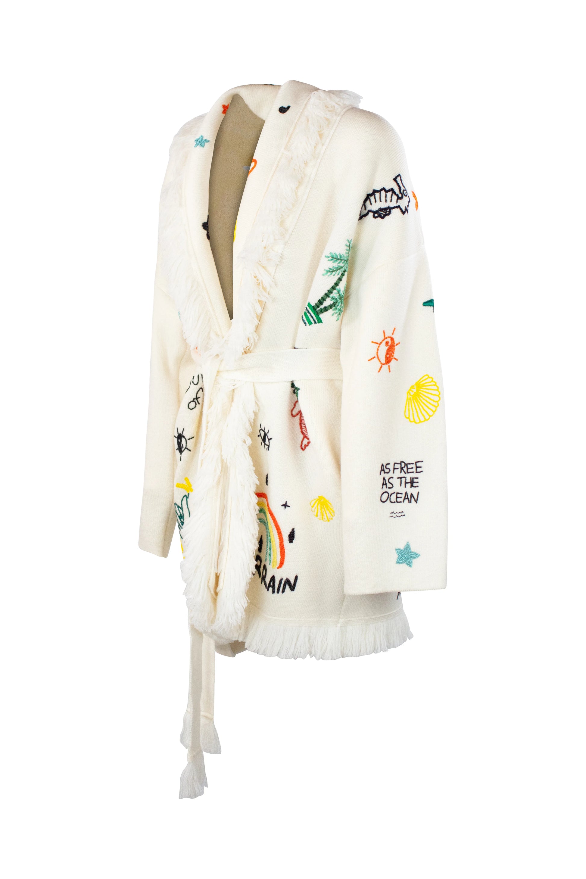 Icon Embroidered Merino Wool Cardigan SS2022