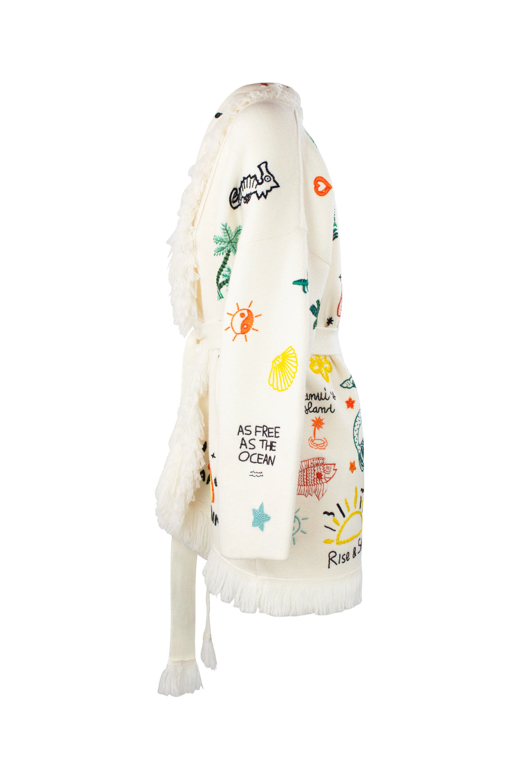 Icon Embroidered Merino Wool Cardigan SS2022