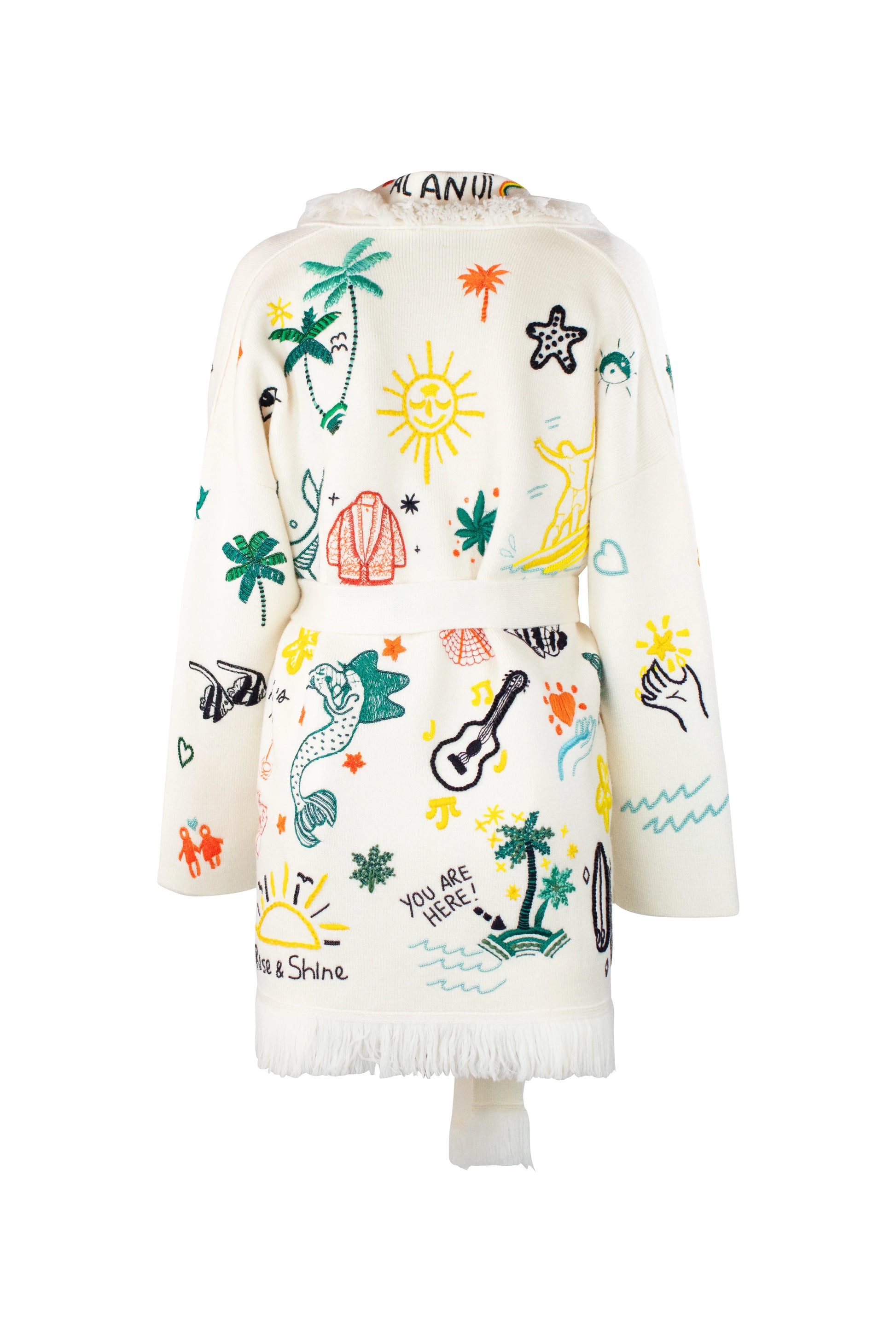 Icon Embroidered Merino Wool Cardigan SS2022