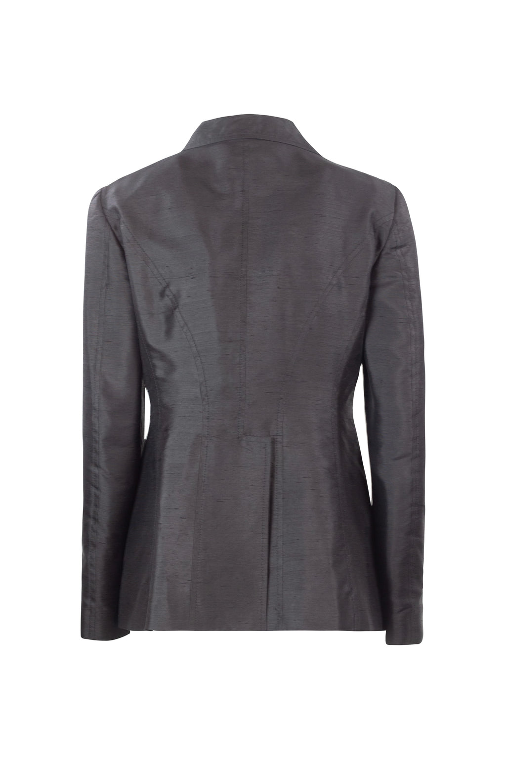 Black Chantung Blazer