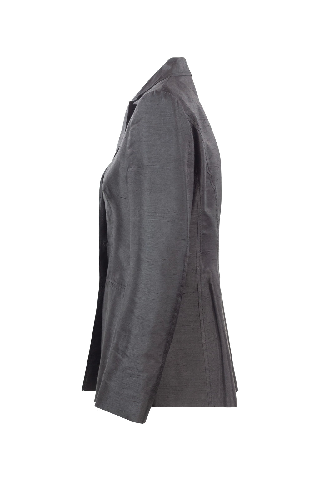 Black Chantung Blazer