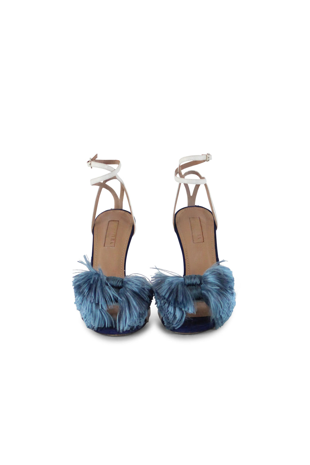 Lotus Blossom blue sandals