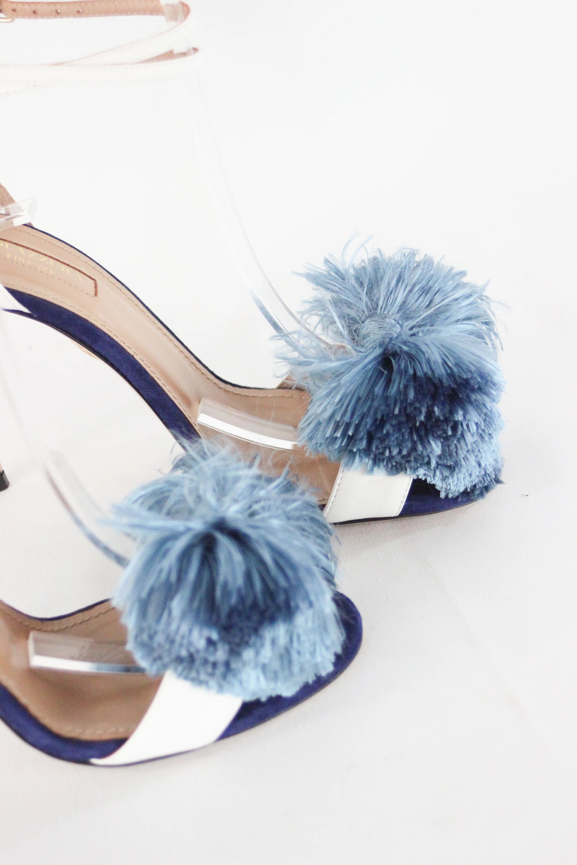 Lotus Blossom blue sandals