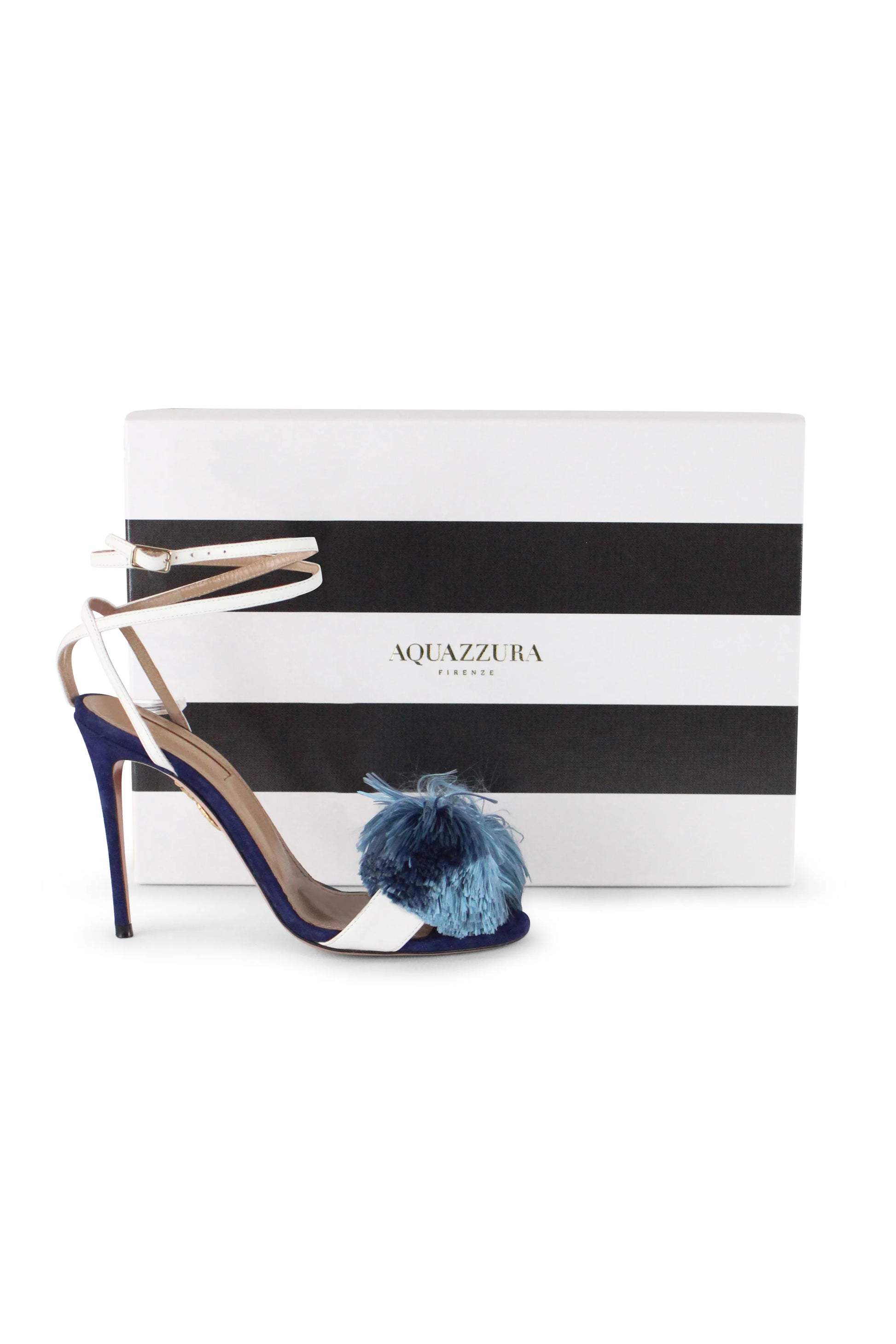 Lotus Blossom blue sandals