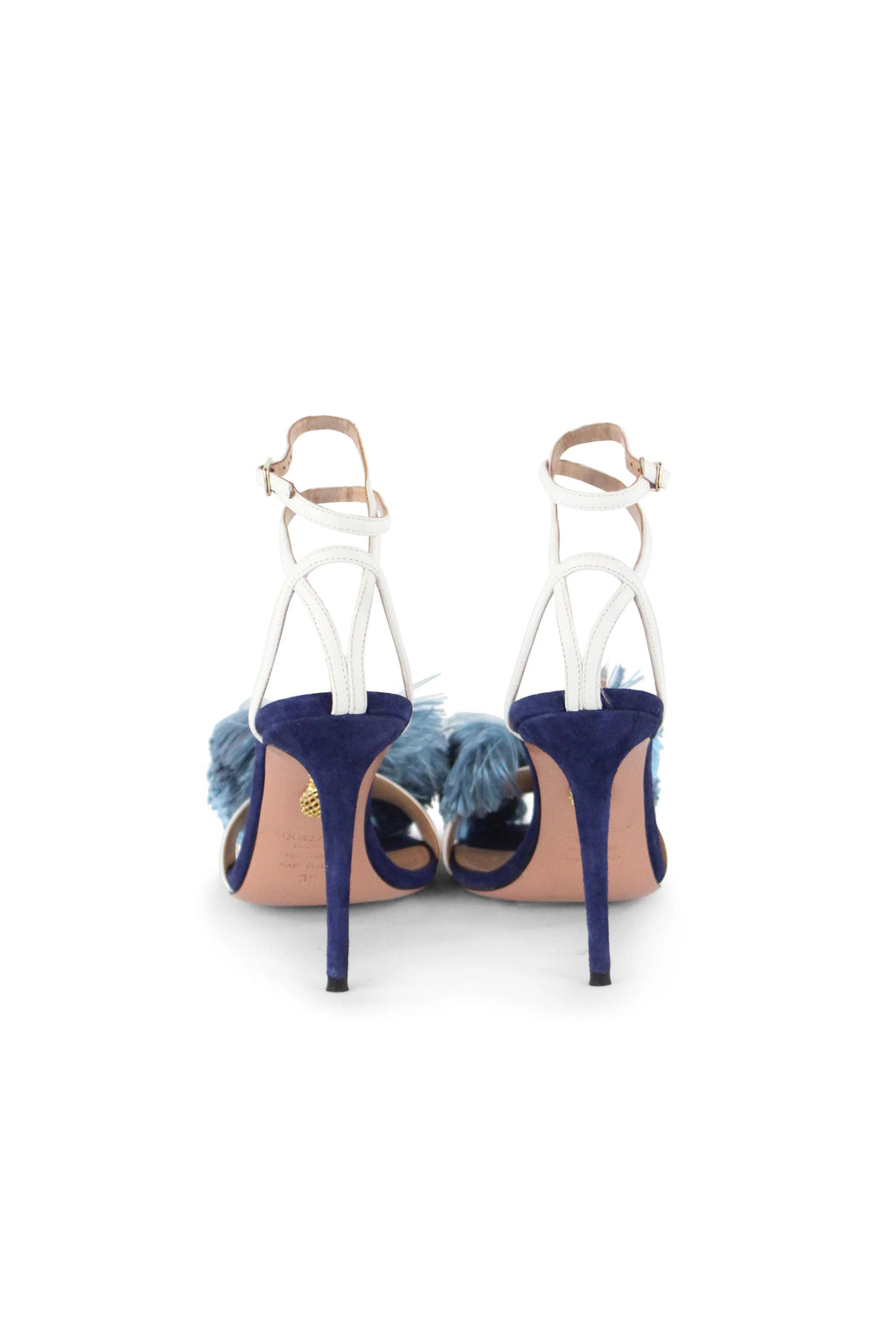 Lotus Blossom blue sandals