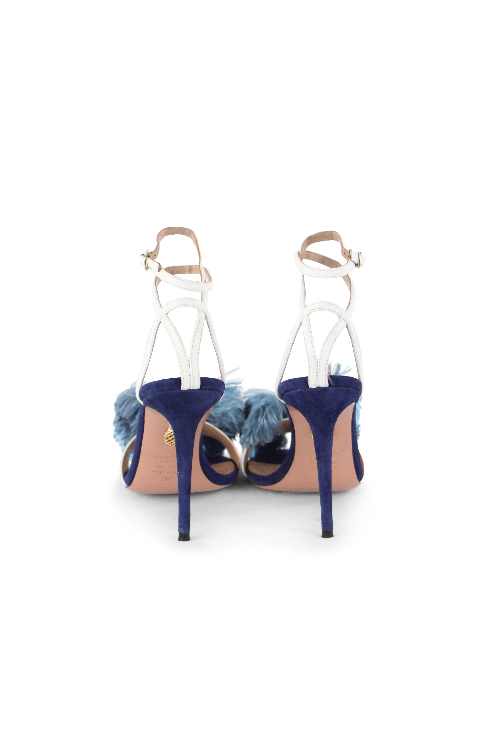 Lotus Blossom blue sandals