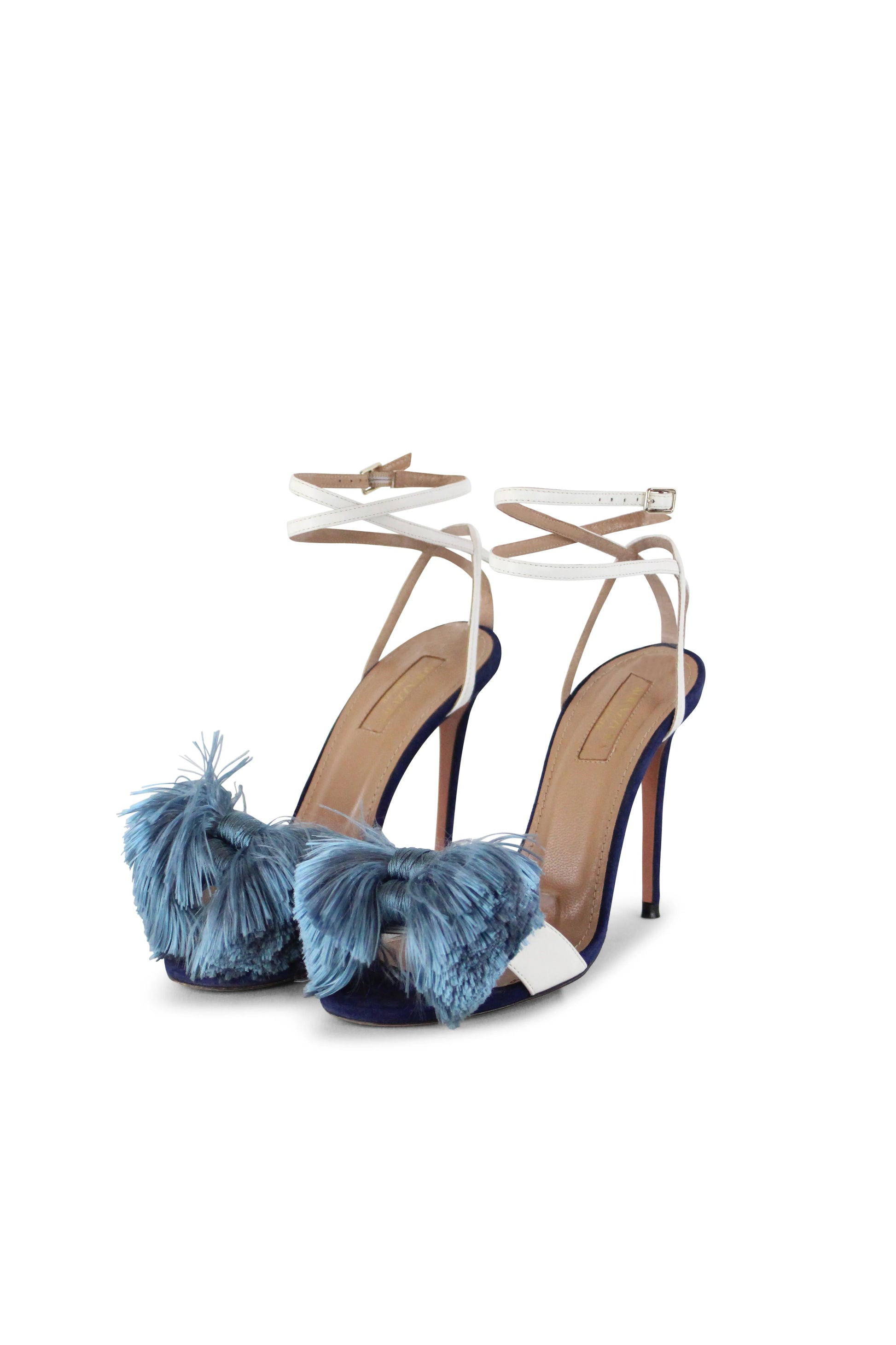 Lotus Blossom blue sandals
