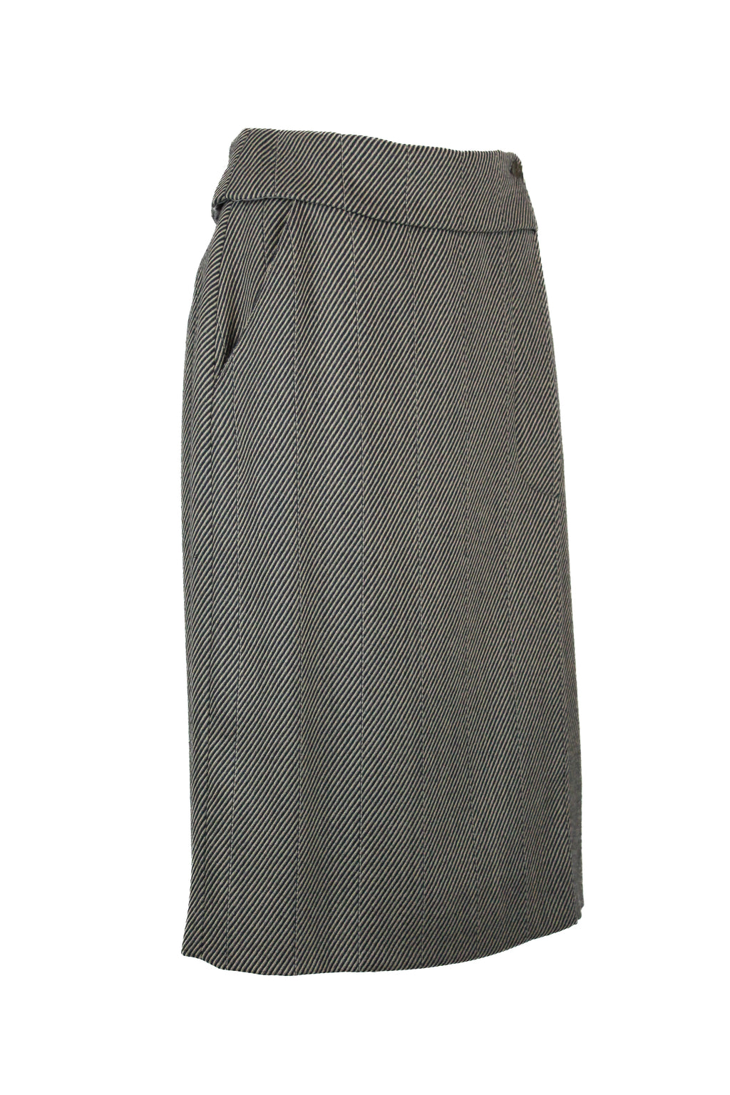 Wool striped tailleur