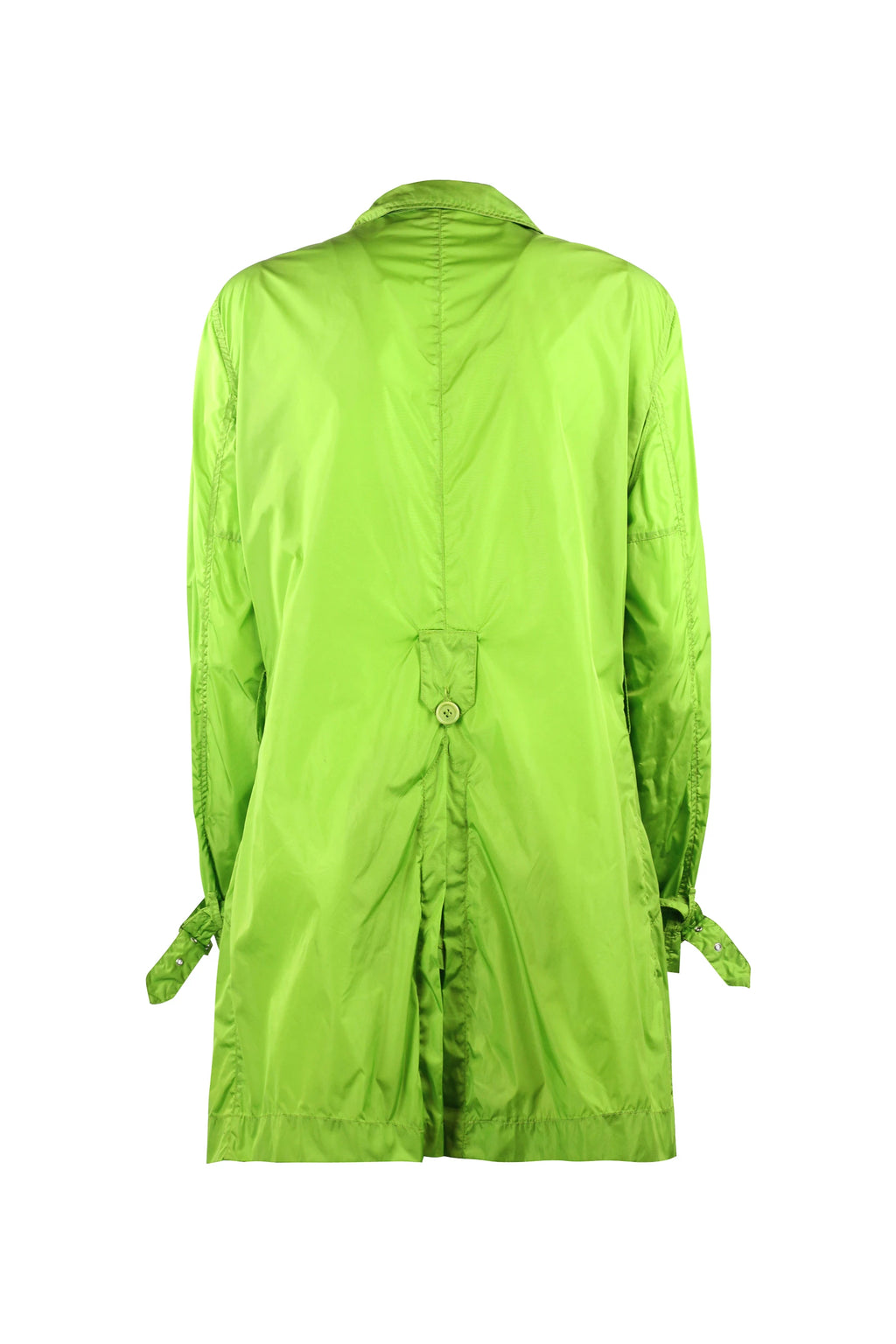 Bright Green Raincoat Trench