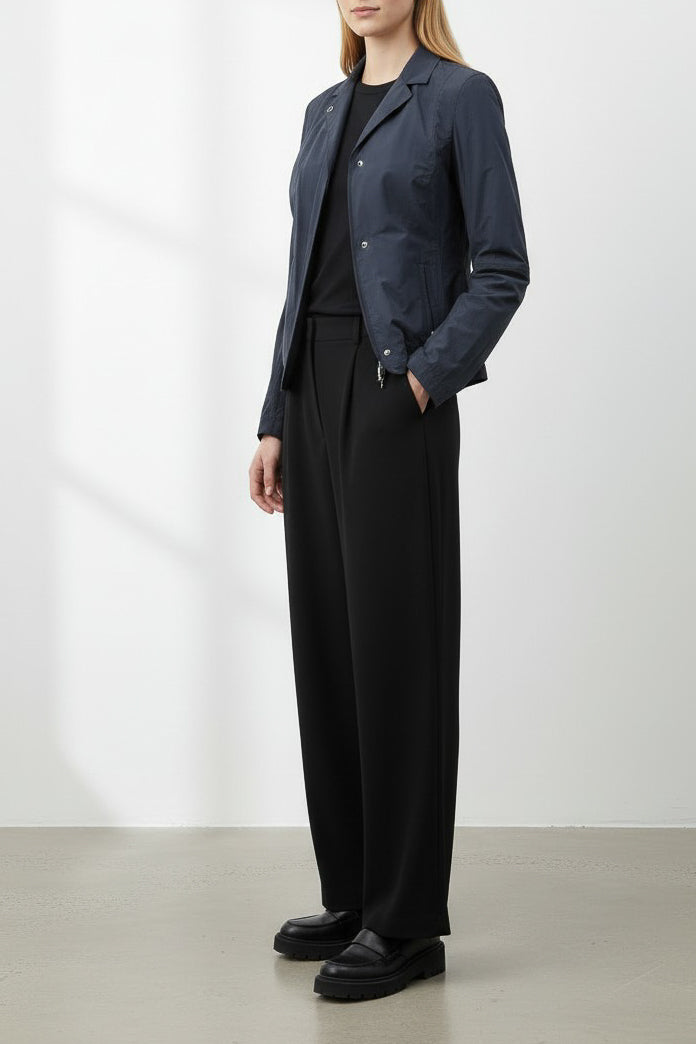 Navy Waterproof Fitted Blazer