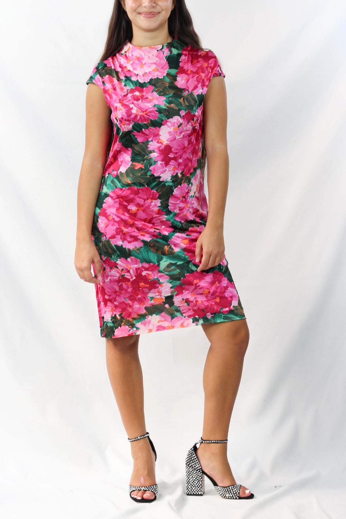 Sagomated Floral Shift Dress SS2008