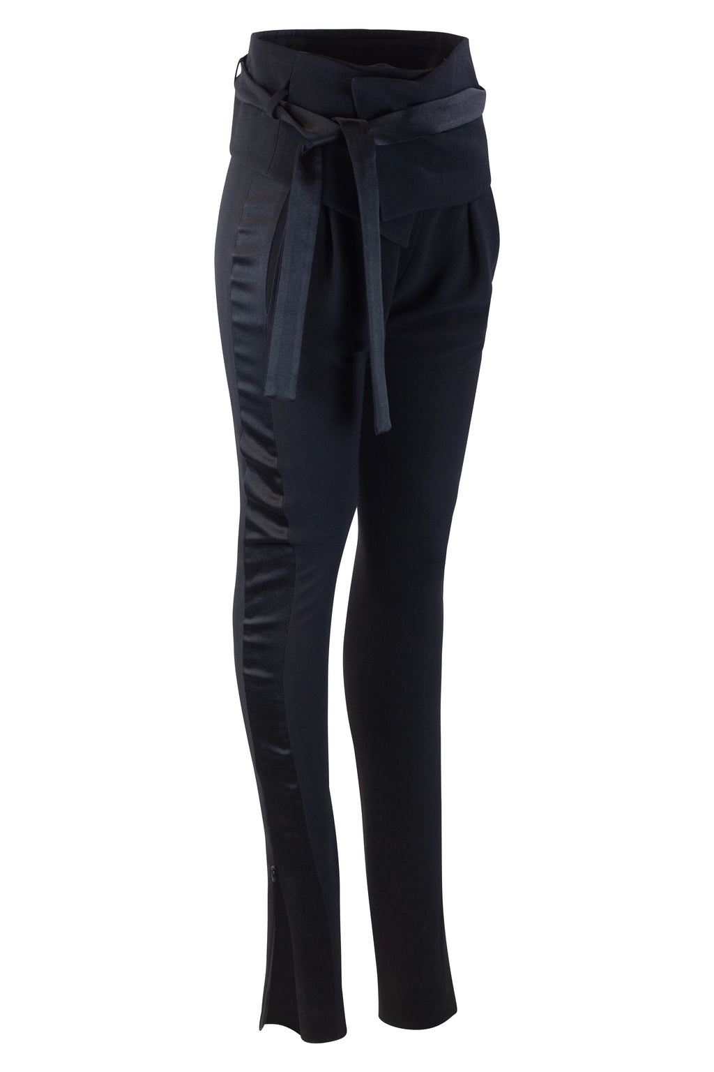 High-Waisted Black Trousers with Balloon Silhouette PreFall2009