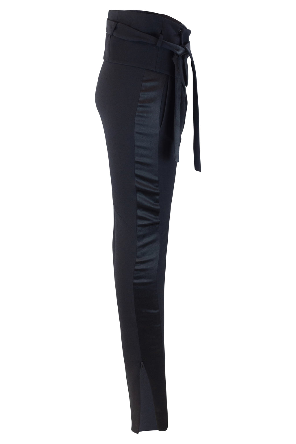 High-Waisted Black Trousers with Balloon Silhouette PreFall2009