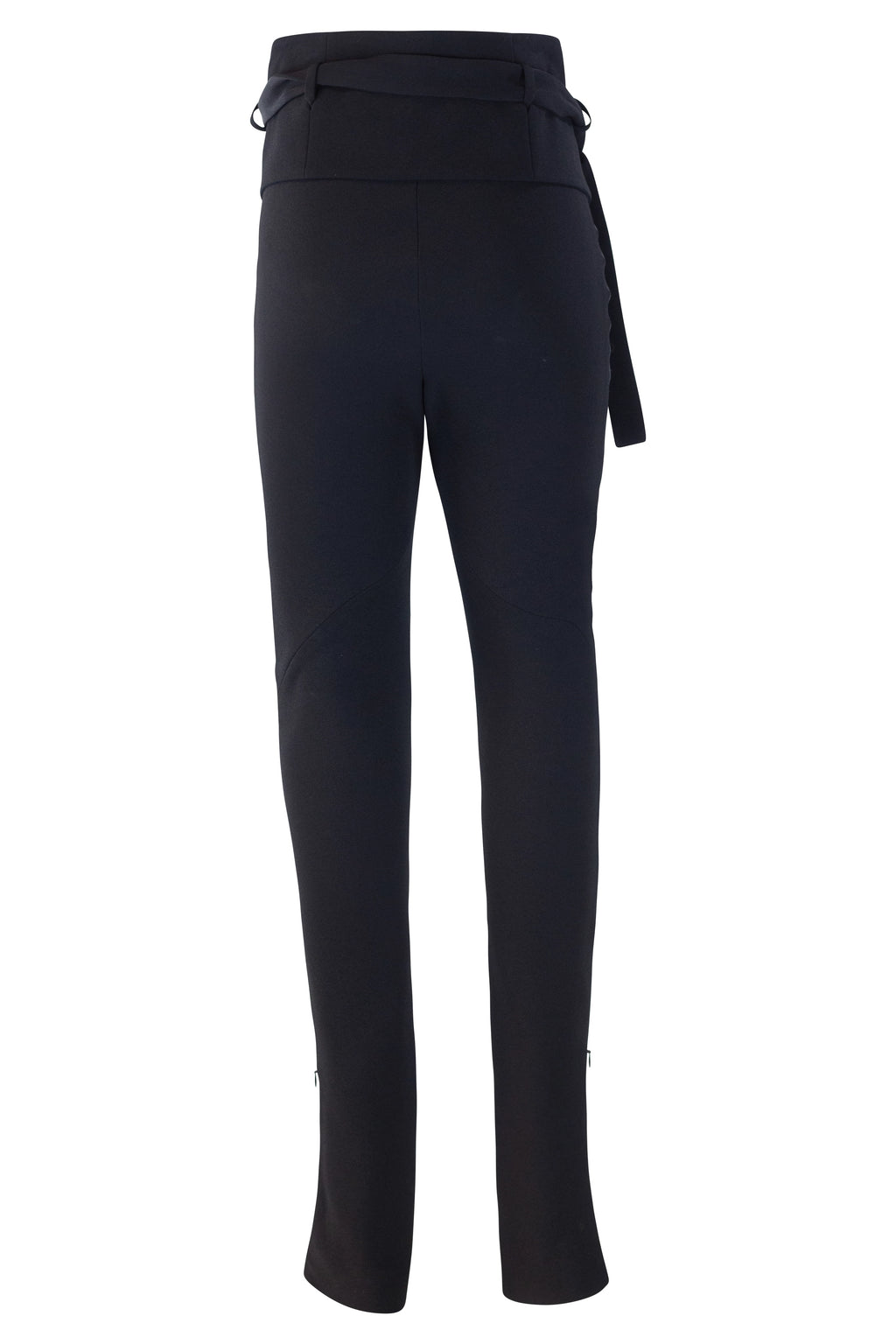 High-Waisted Black Trousers with Balloon Silhouette PreFall2009