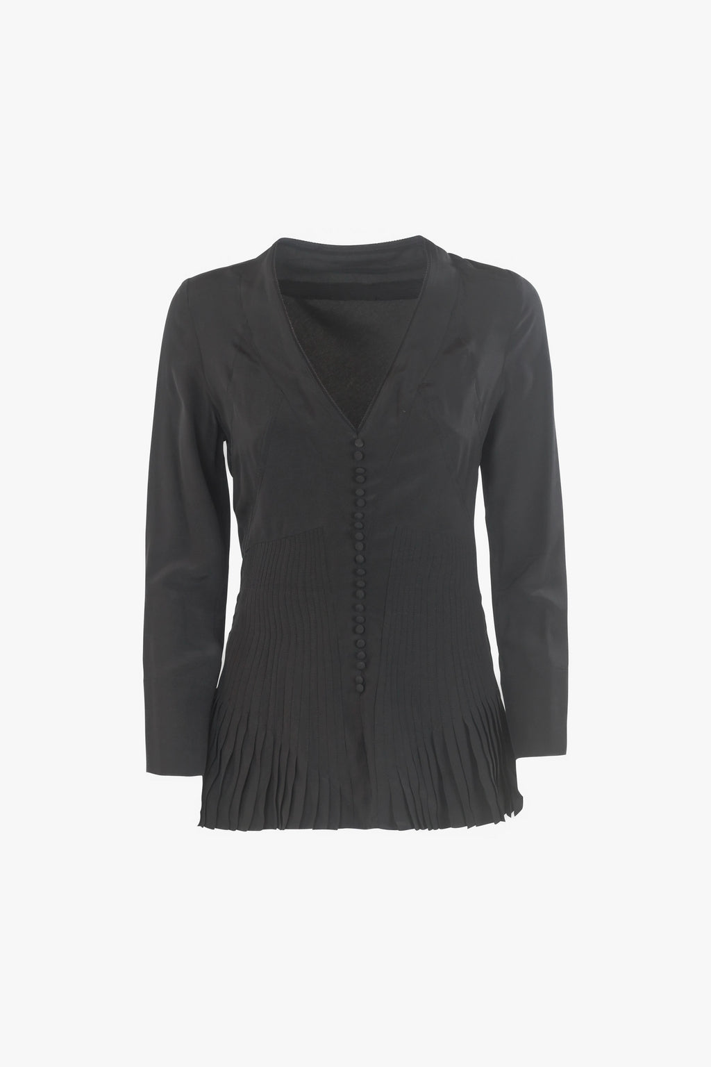Black Silk Blouse