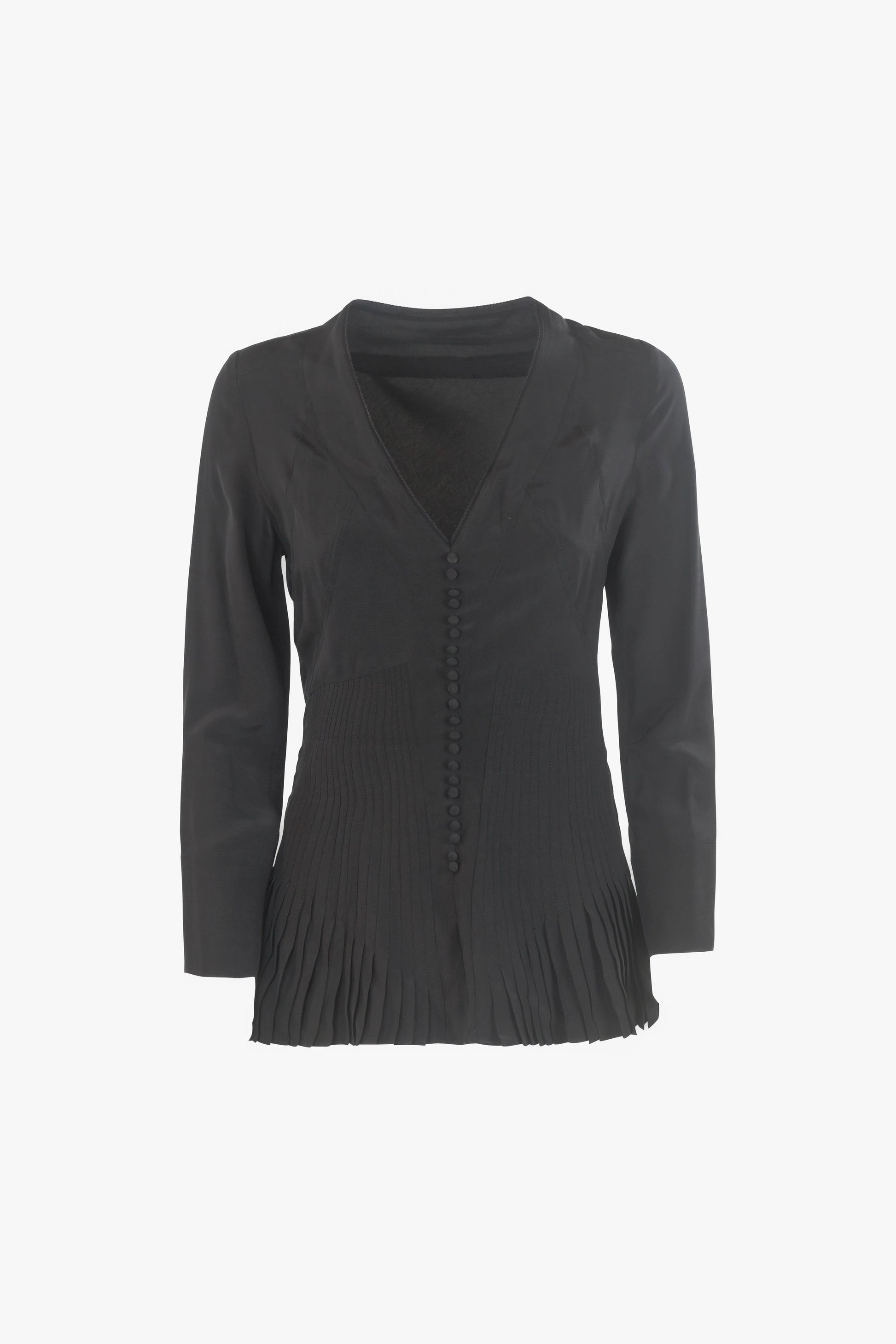 Black Silk Blouse